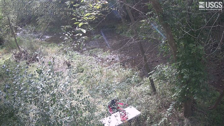 White Creek at Spring Grove Road near Green Lake Webcam view