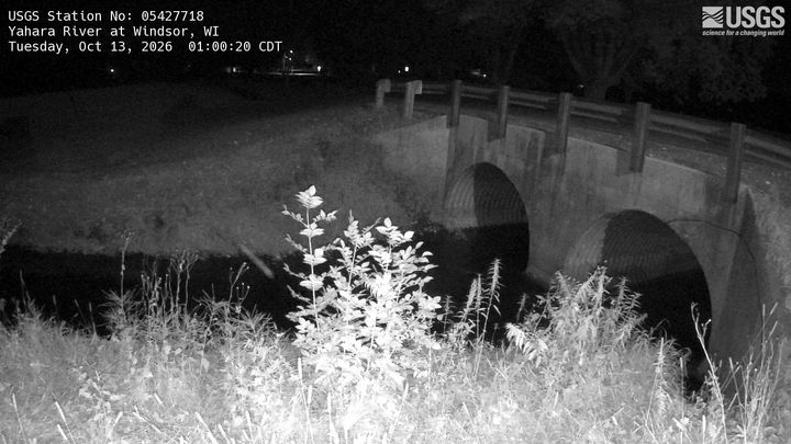 Yahara River at Windsor, WI: the newest picture from the USGS camera