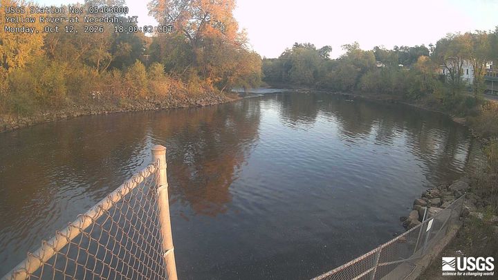 Yellow River (WI) at Necedah, WI: the newest picture from the USGS camera