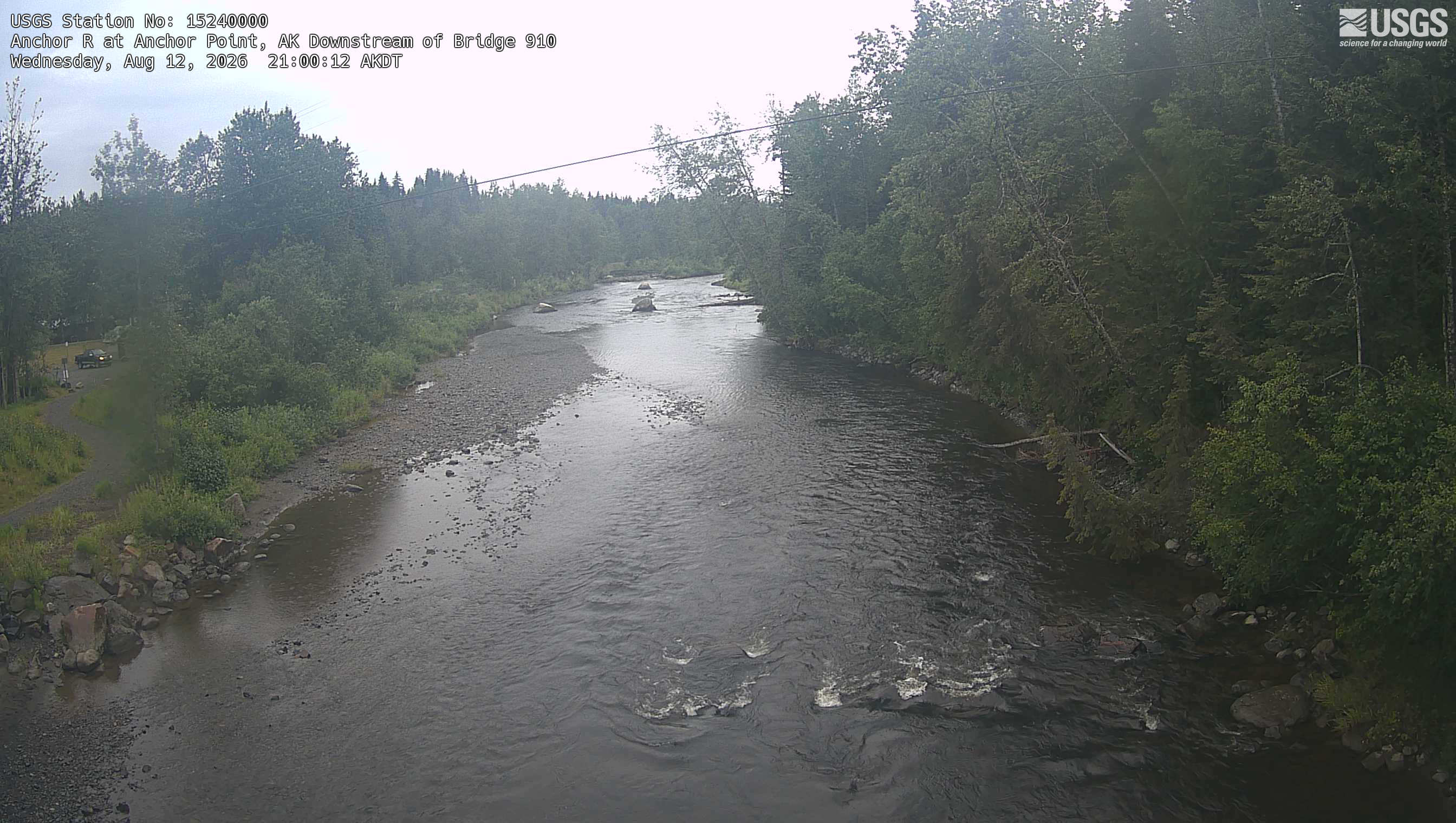 Most recent image at Anchor R at Anchor Point Downstream of Bridge 910
