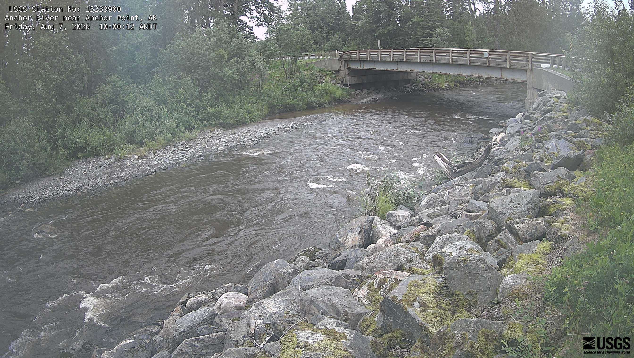 Most recent image at Anchor River near Anchor Point