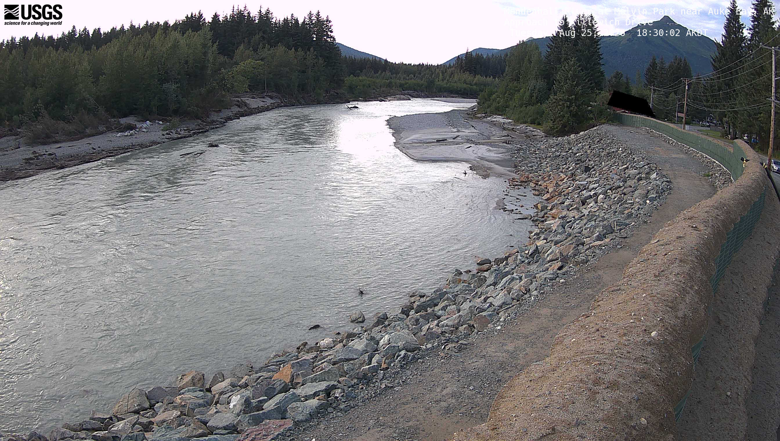Most recent image at Approach to Mendenhall River at Melvin Park near Auke Bay