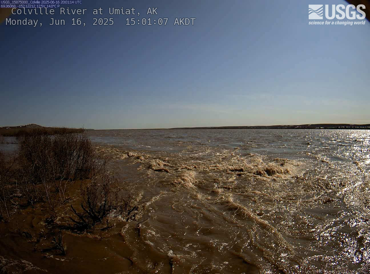 USGS HIVIS CAM Colville River at Umiat