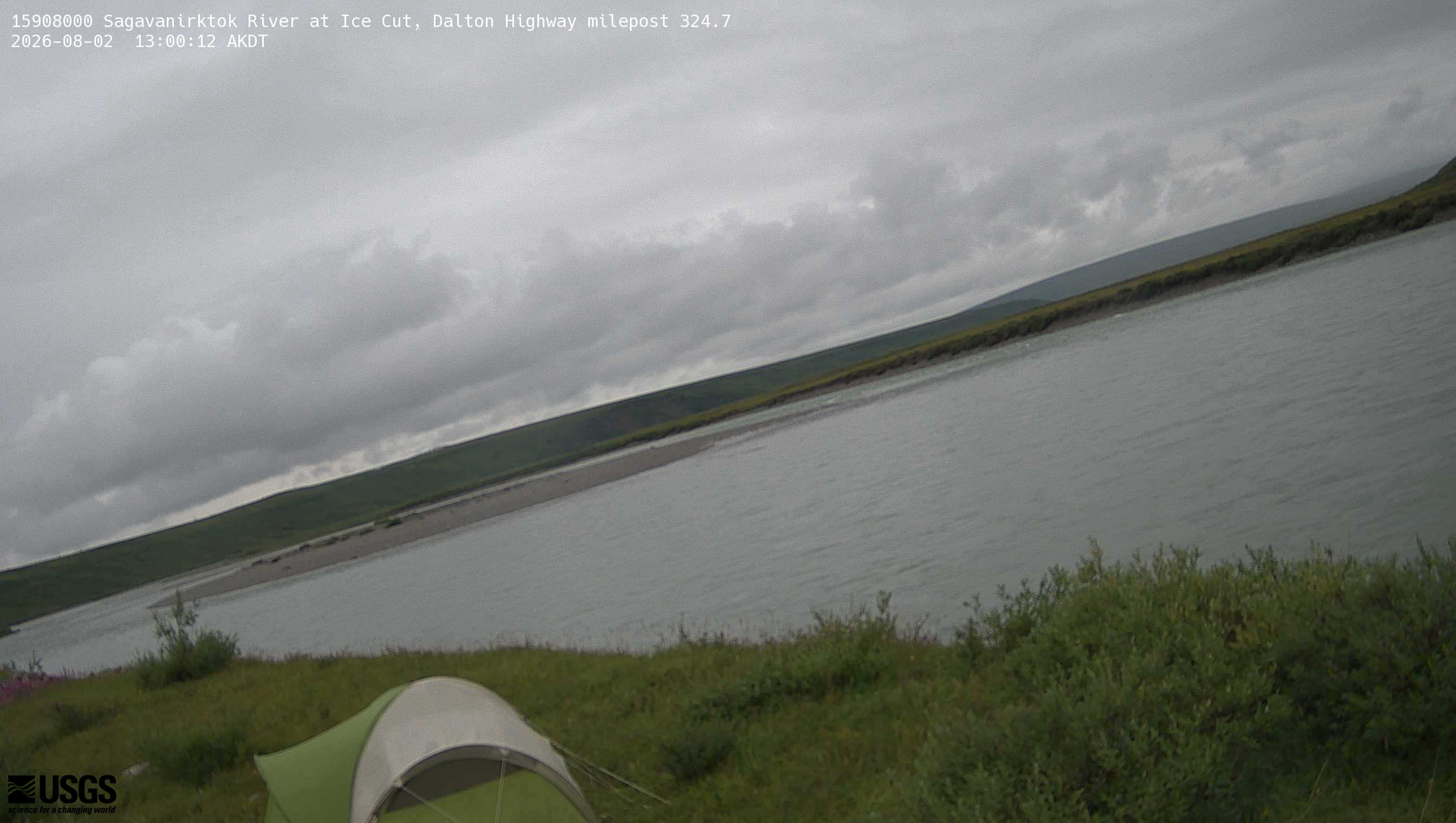 Most recent image at Sagavanirktok R nr Pump Sta 3