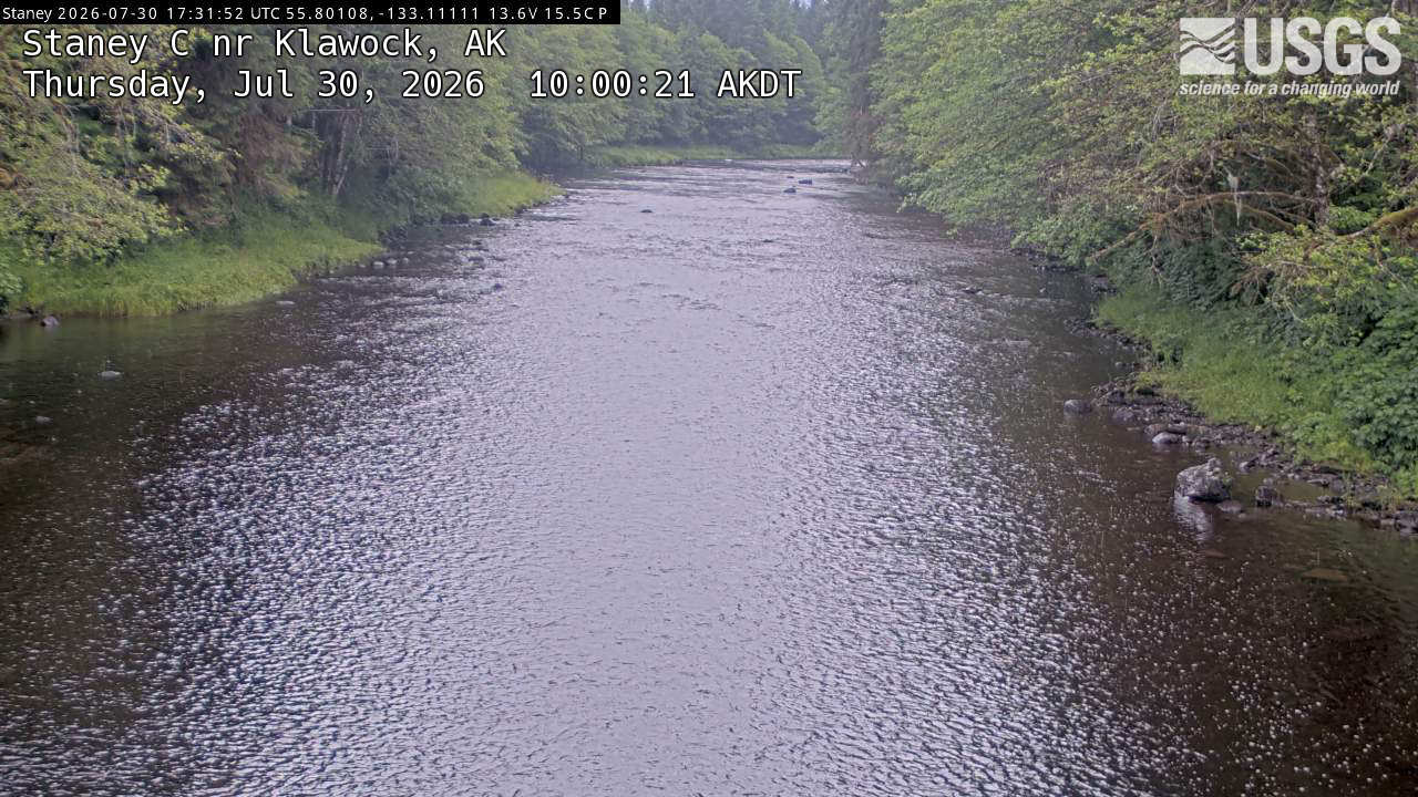 Most recent image at Staney C nr Klawock