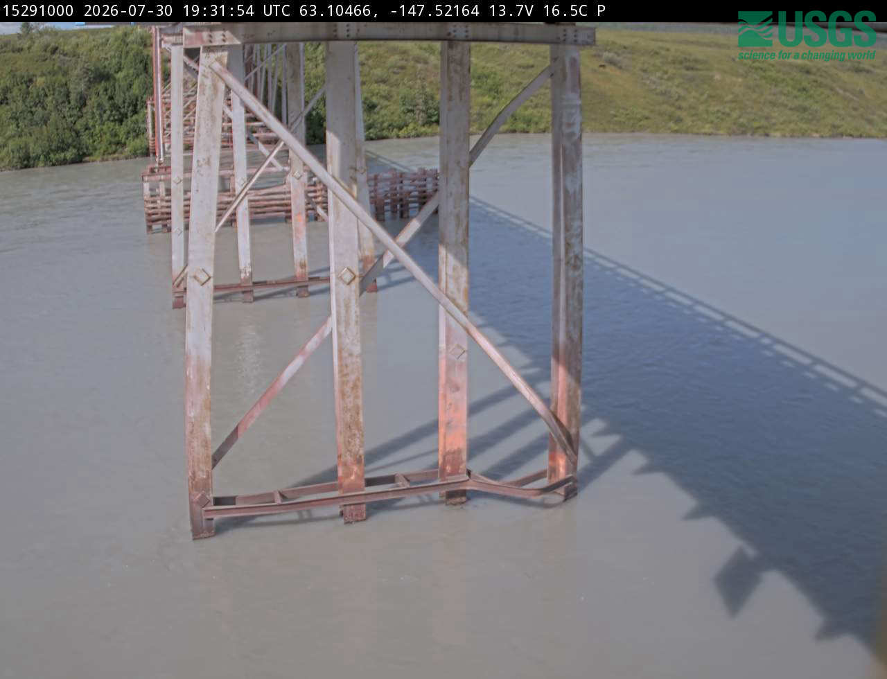 Most recent image at Susitna River near Denali
