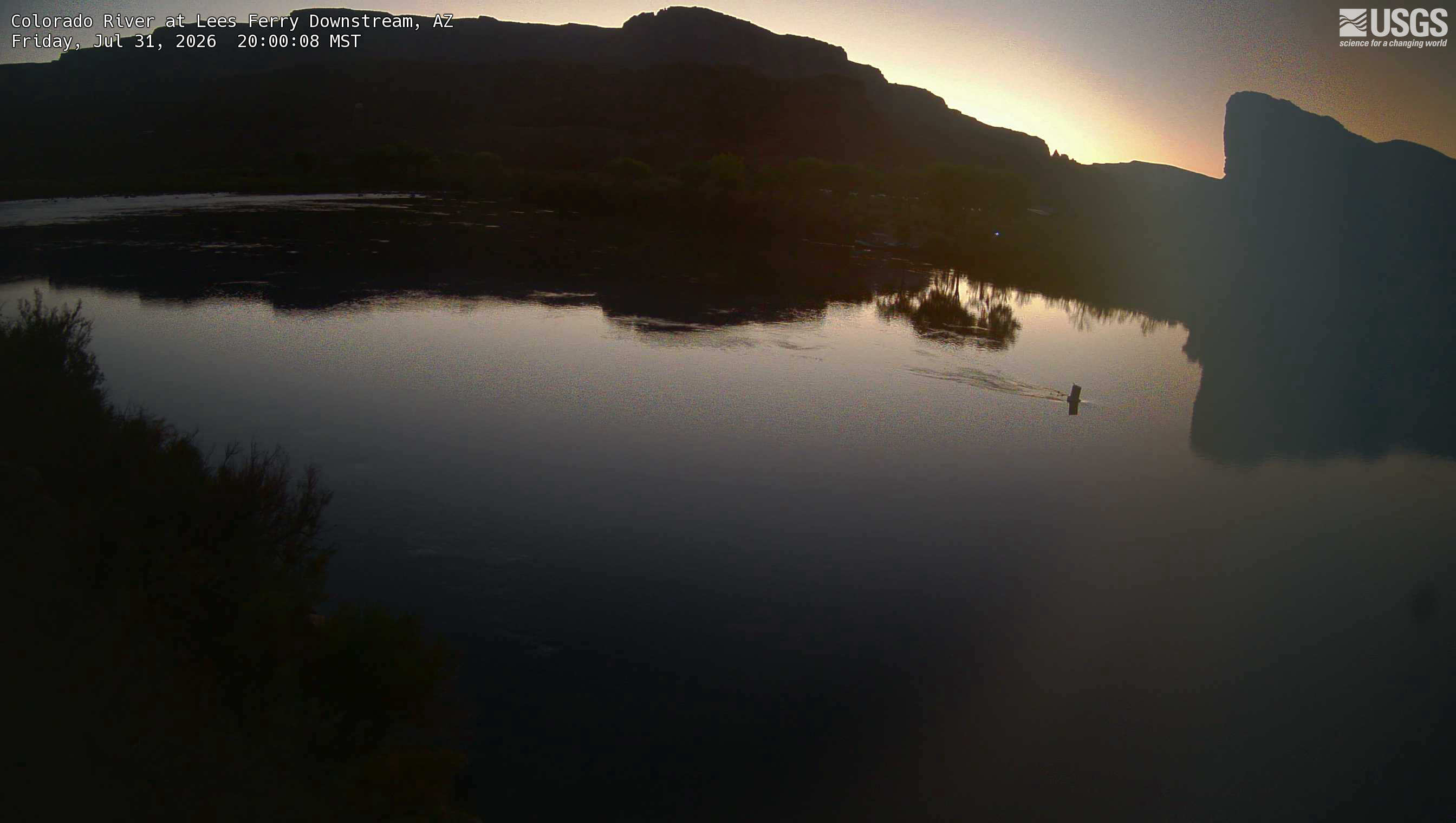 Most recent image at Colorado River at Lees Ferry Downstream