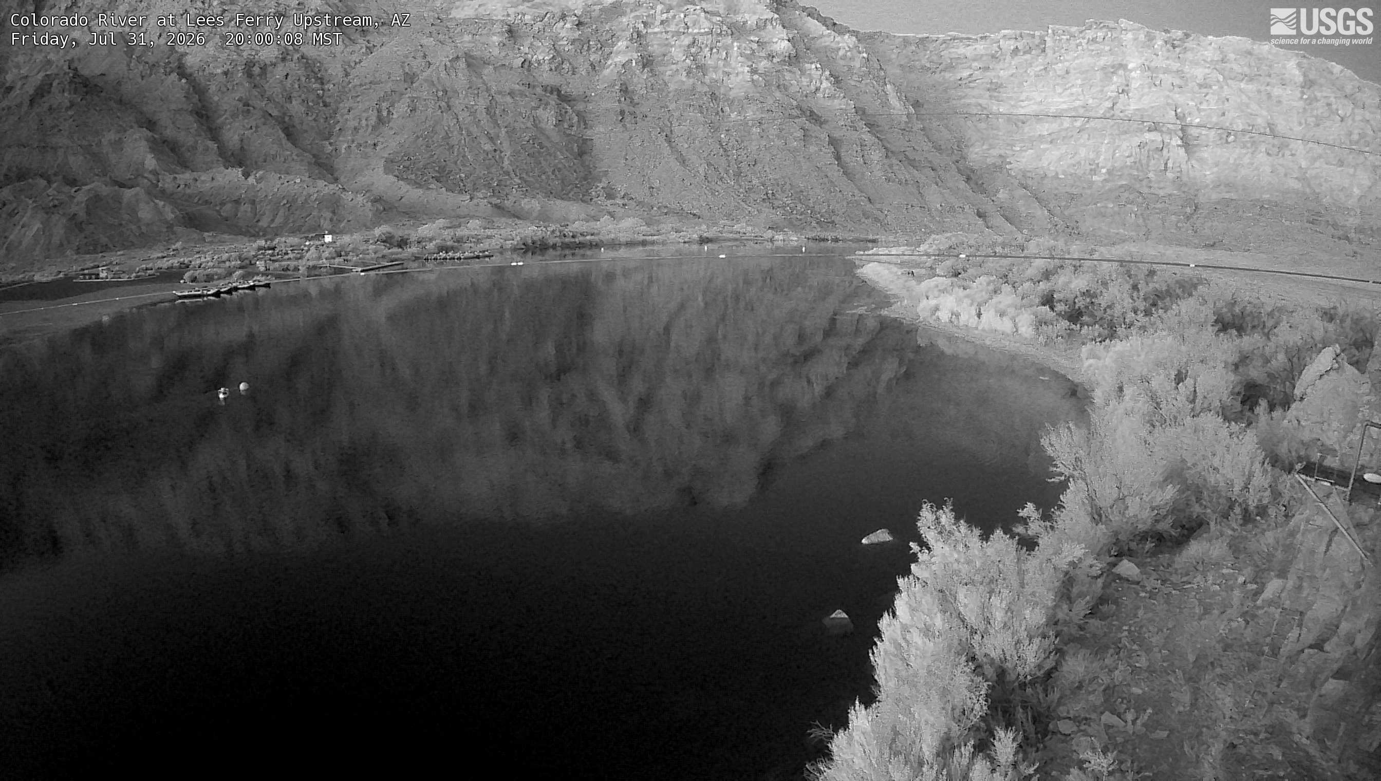 Most recent image at Colorado River at Lees Ferry Upstream