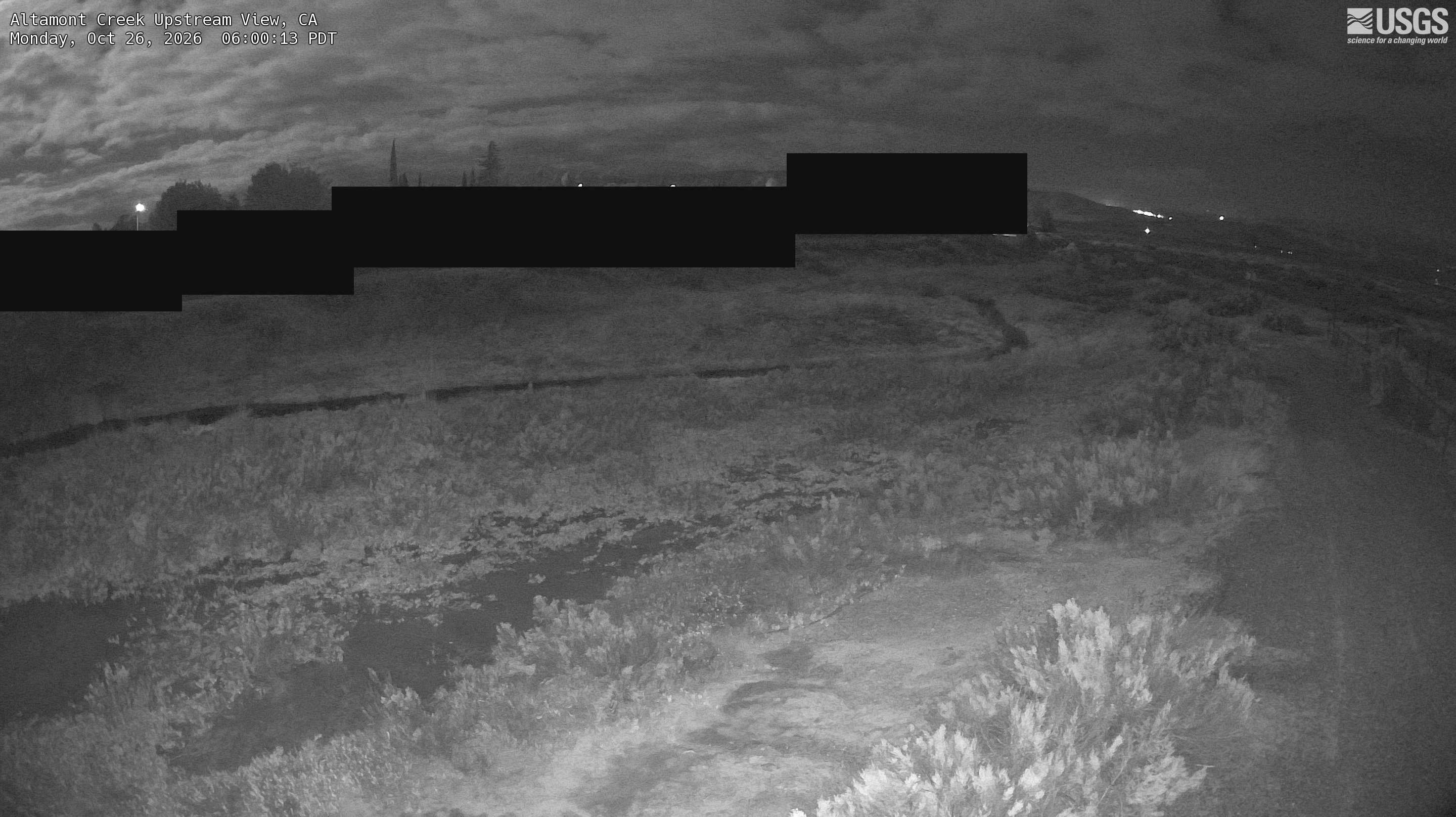 Most recent image at Altamont Creek Upstream View