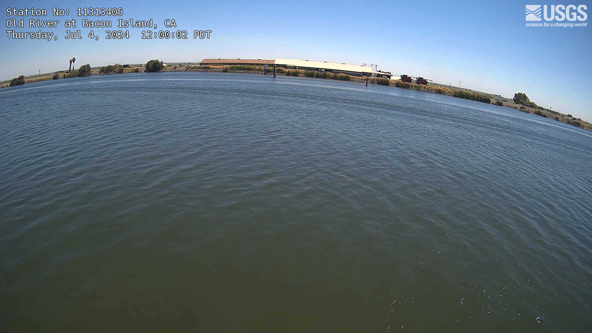 This is the most recent camera image of Old River at Bacon Island Webcam