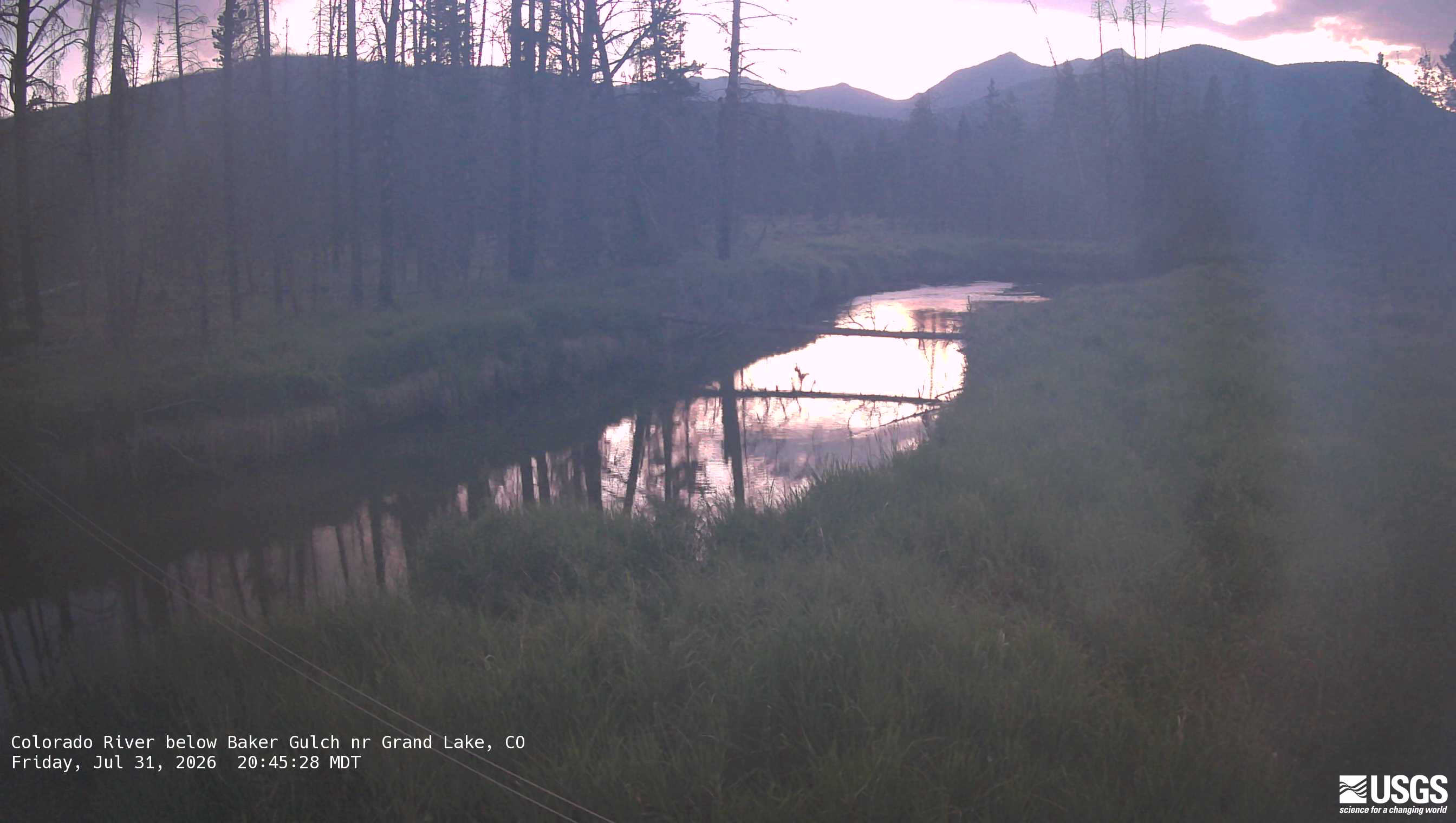 Most recent image at Colorado River below Baker Gulch nr Grand Lake