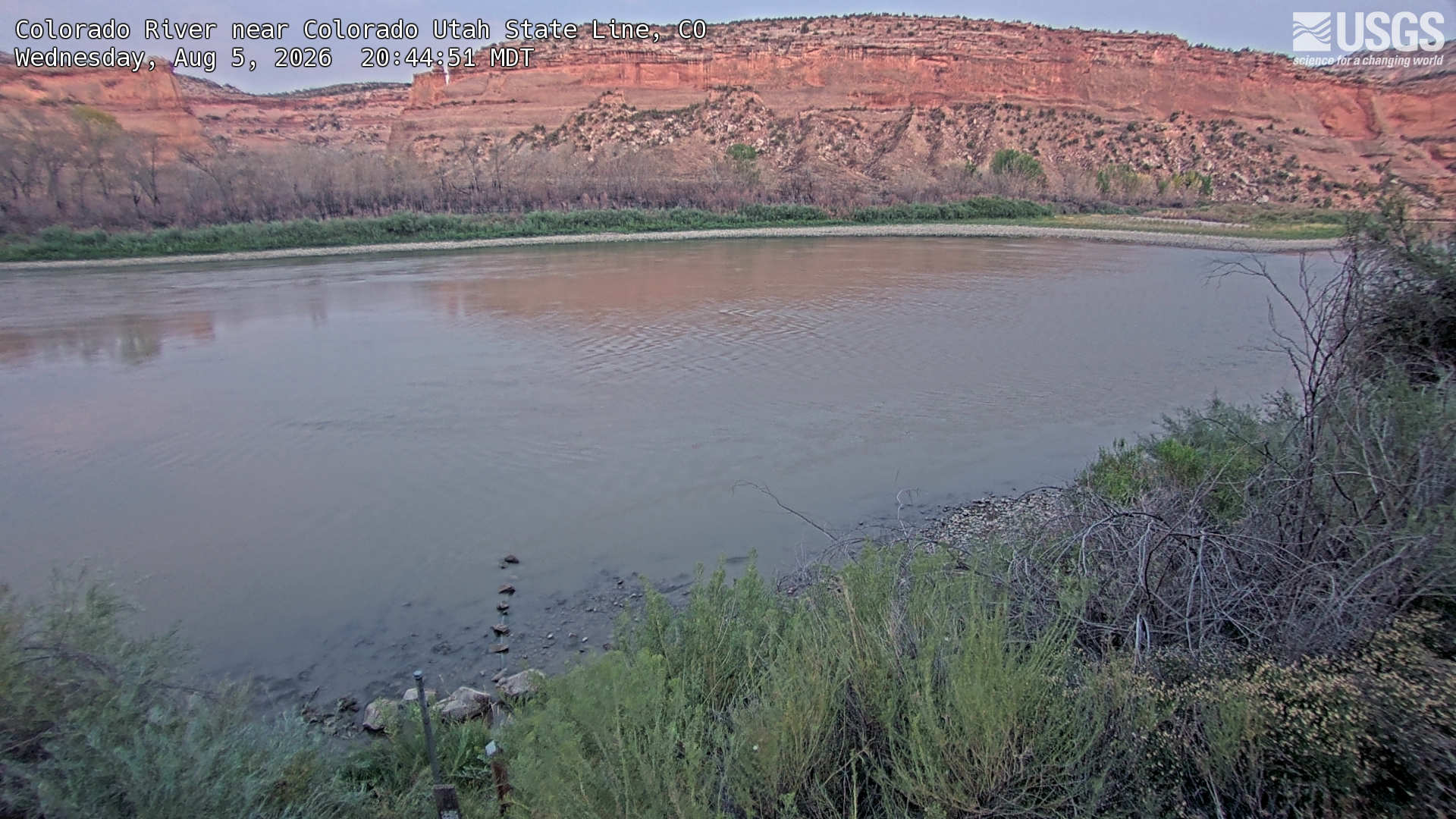 Most recent image at Colorado River near Colorado Utah State Line