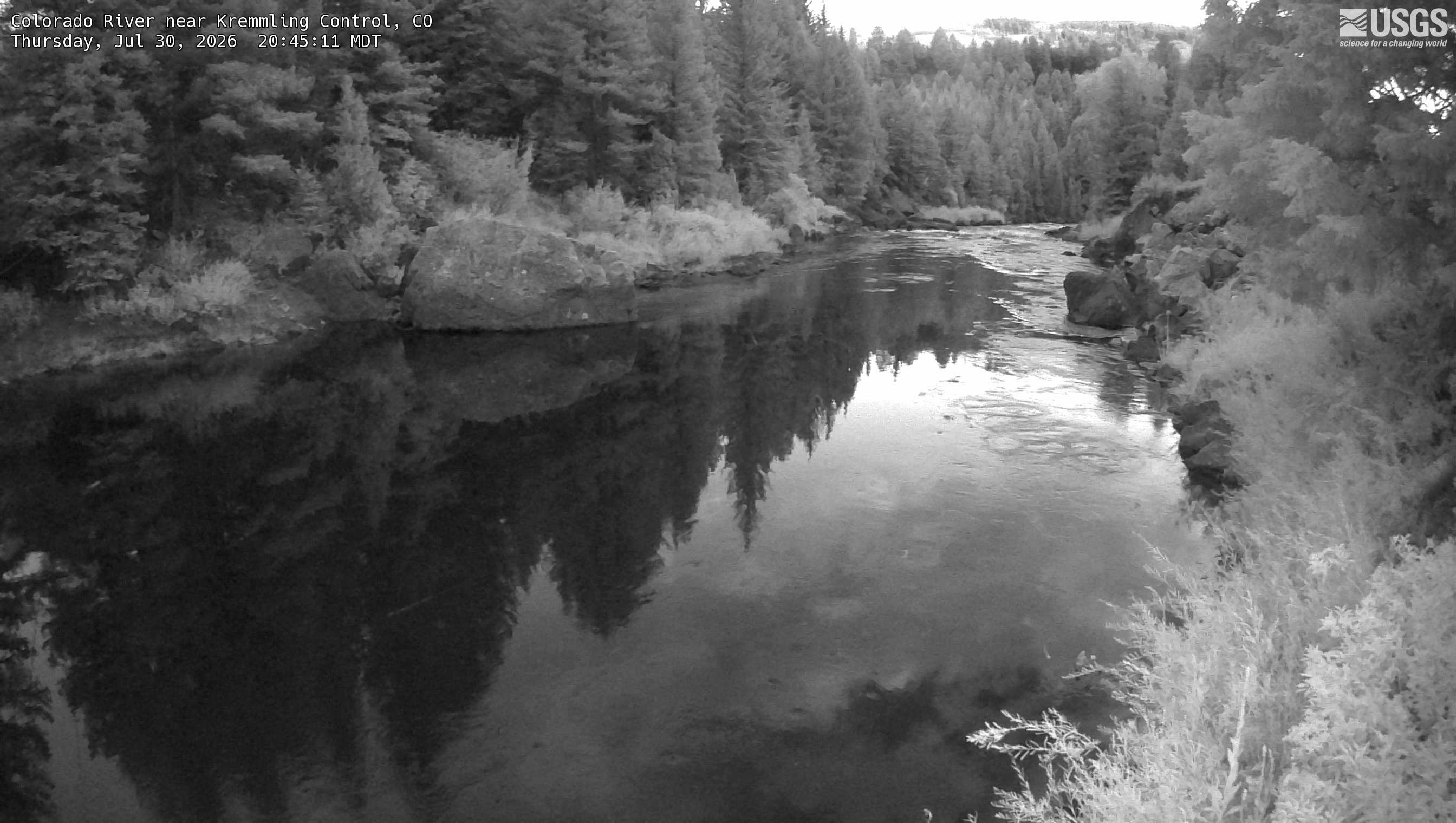 Most recent image at Colorado River near Kremmling Control