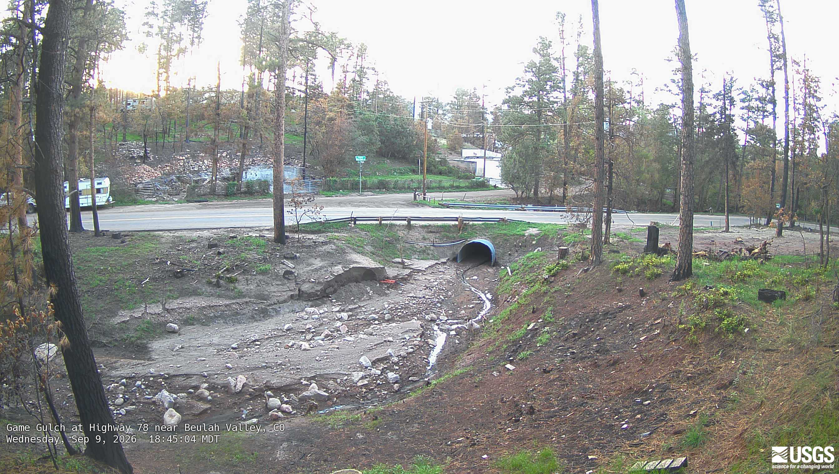 Most recent image at Game Gulch at Highway 78 near Beulah Valley