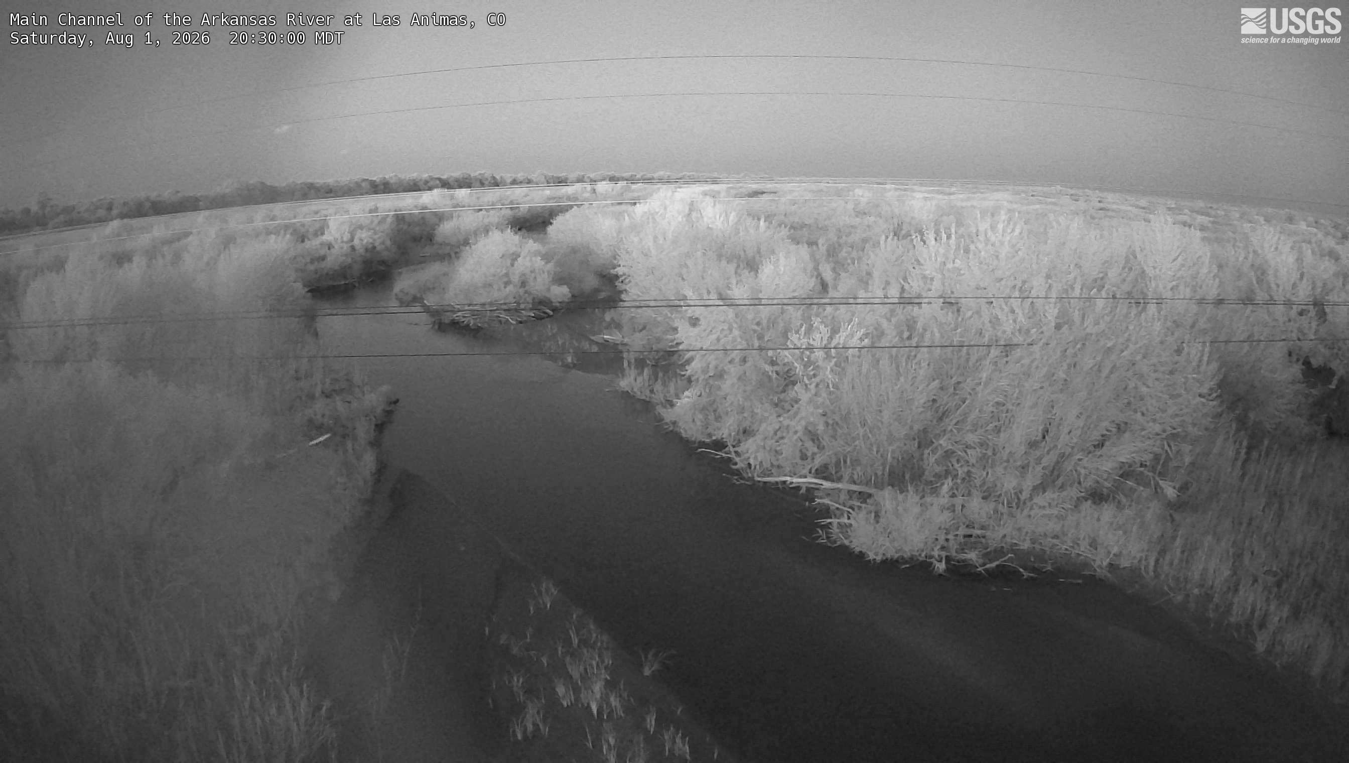 Most recent image at Main Channel of the Arkansas River at Las Animas