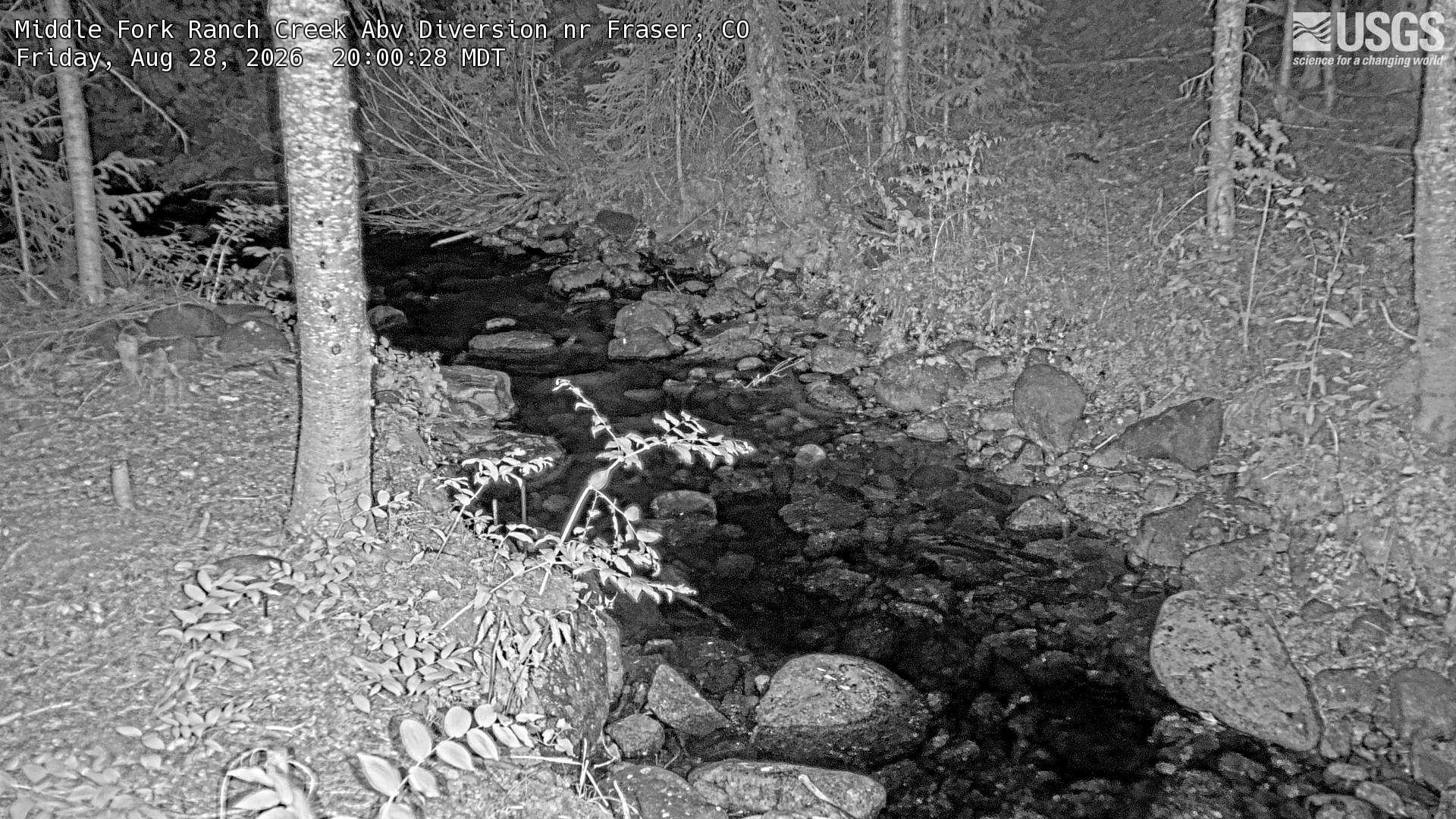 Most recent image at Middle Fork Ranch Creek Abv Diversion nr Fraser