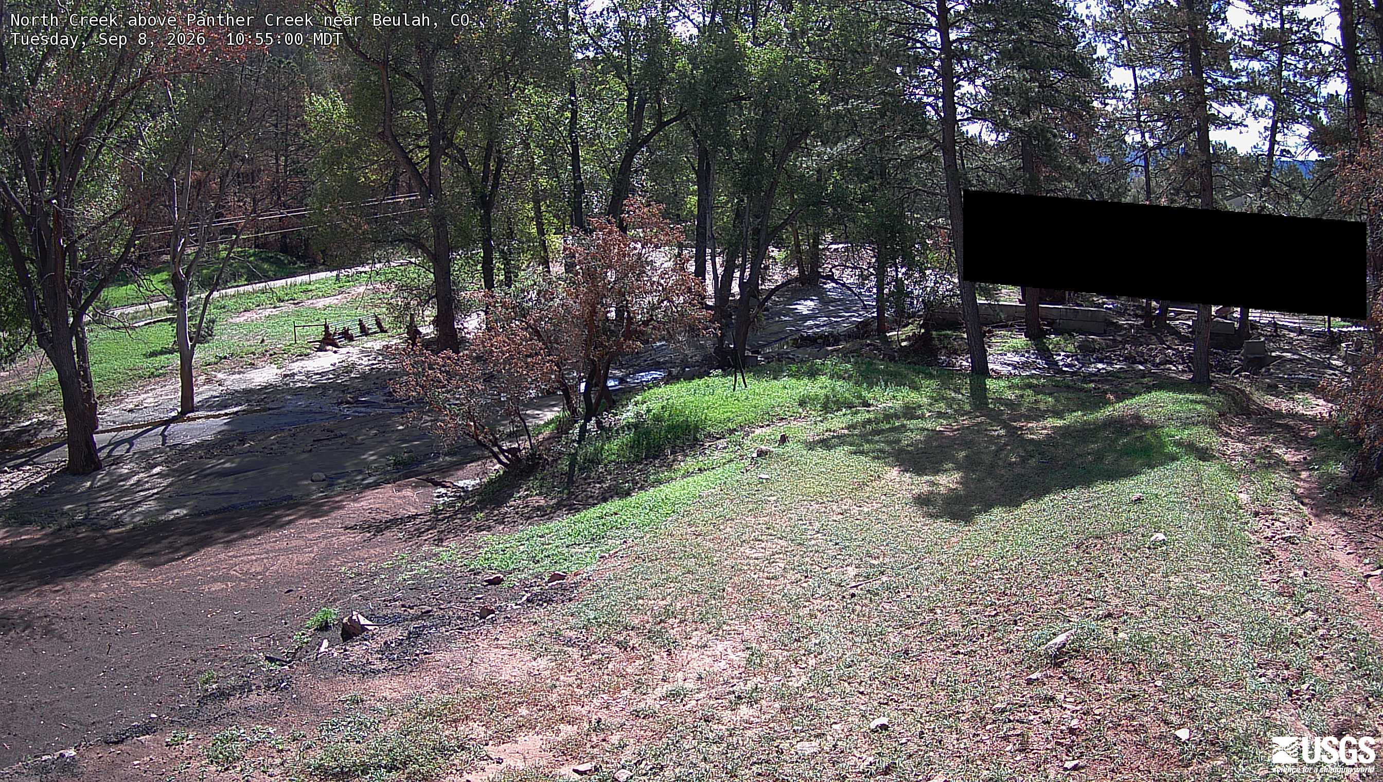 Most recent image at North Creek above Panther Creek near Beulah