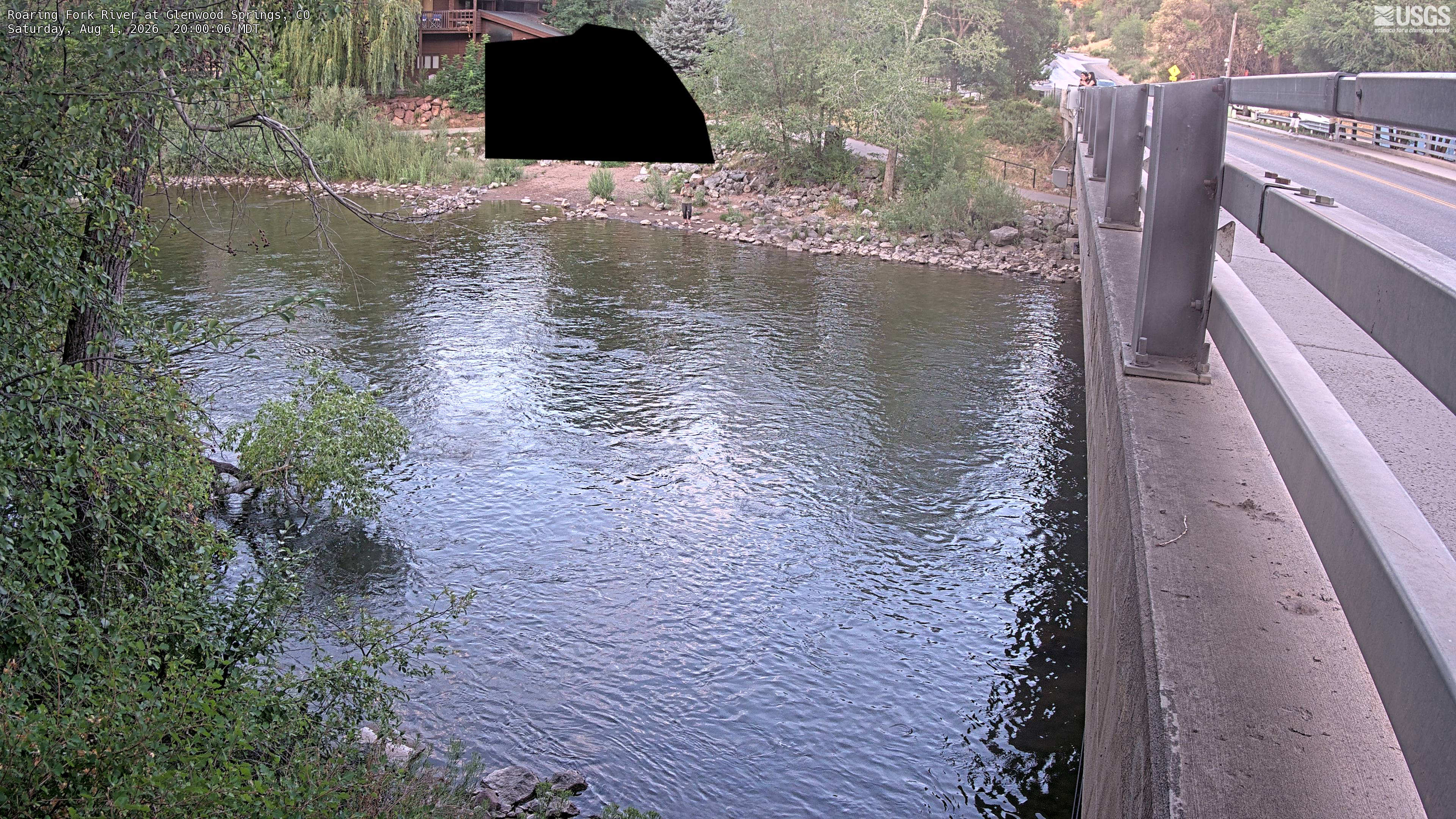 Most recent image at Roaring Fork River at Glenwood Springs