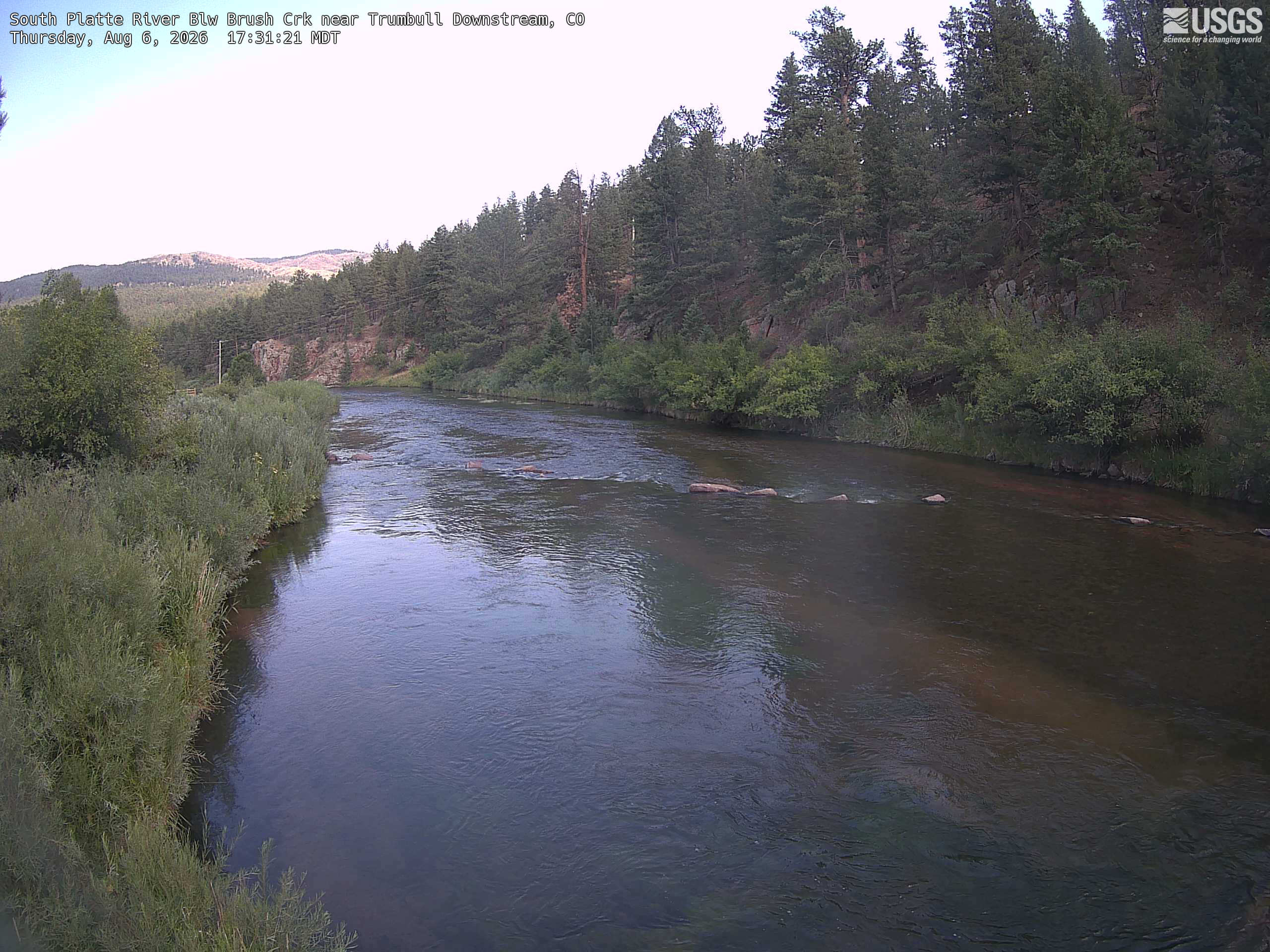Most recent image at South Platte River Blw Brush Crk near Trumbull Downstream