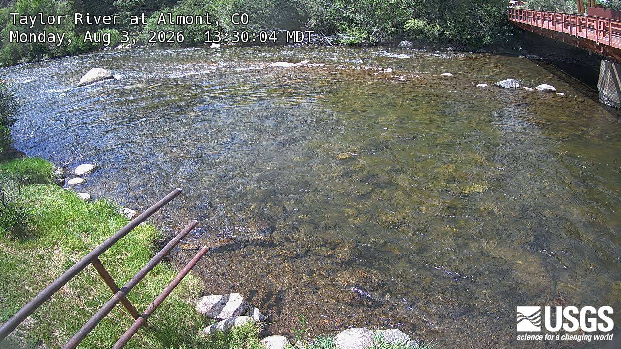 Most recent image at Taylor River at Almont Most recent image at Taylor River at Almont