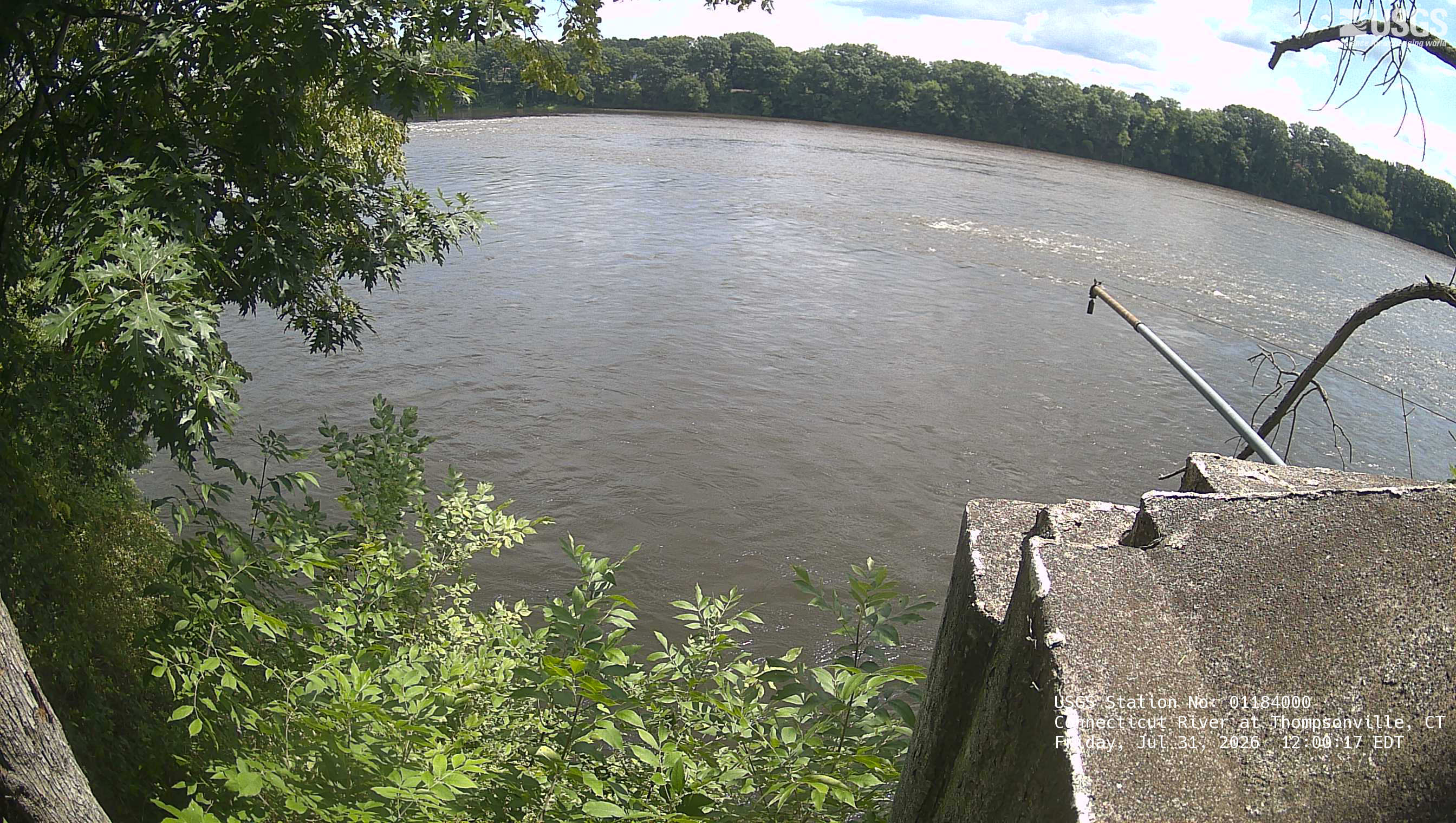 Most recent image at Connecticut River at Thompsonville