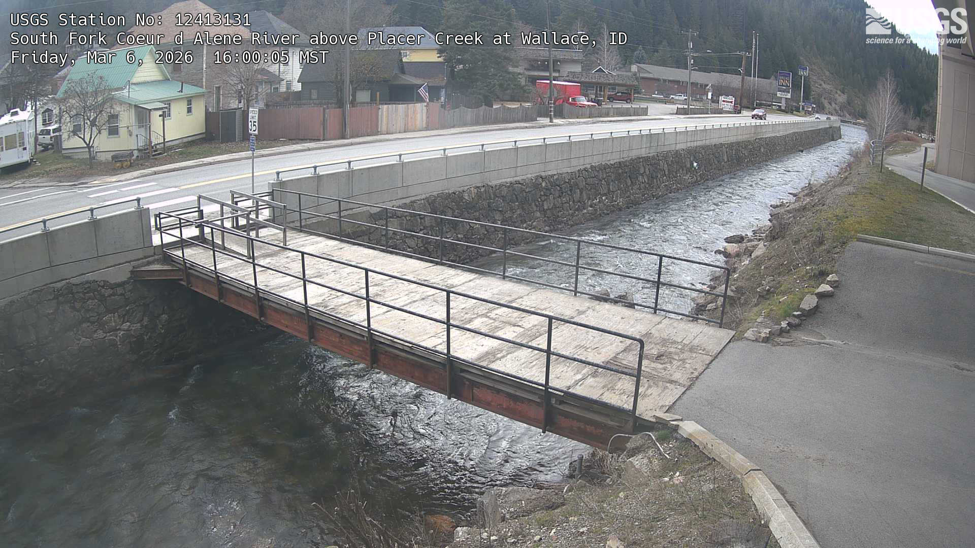 USGS HIVIS CAM South Fork Coeur d Alene River above Placer Creek at Wallace