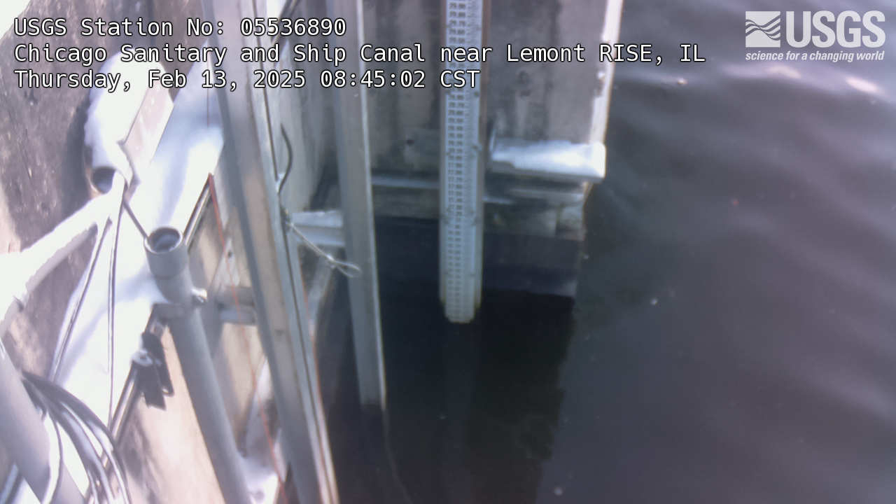 USGS HIVIS CAM Chicago Sanitary and Ship Canal near Lemont RISE