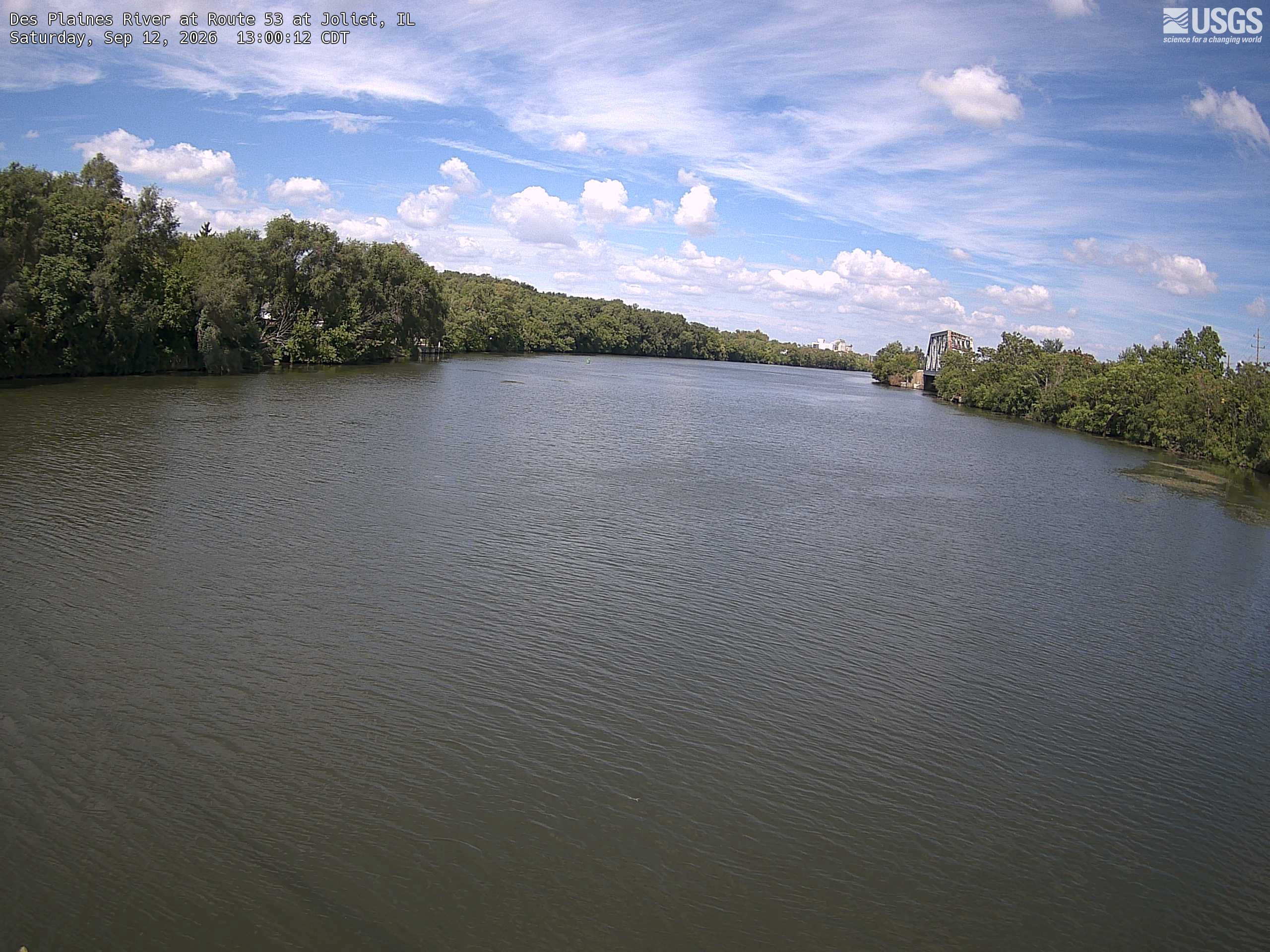 Most recent image at Des Plaines River at Route 53 at Joliet