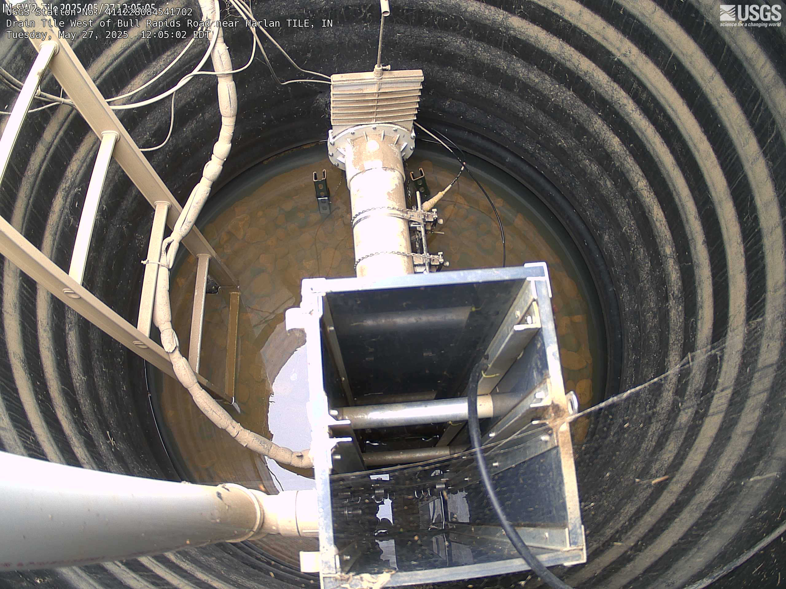 USGS HIVIS CAM Drain Tile West of Bull Rapids Road near Harlan TILE