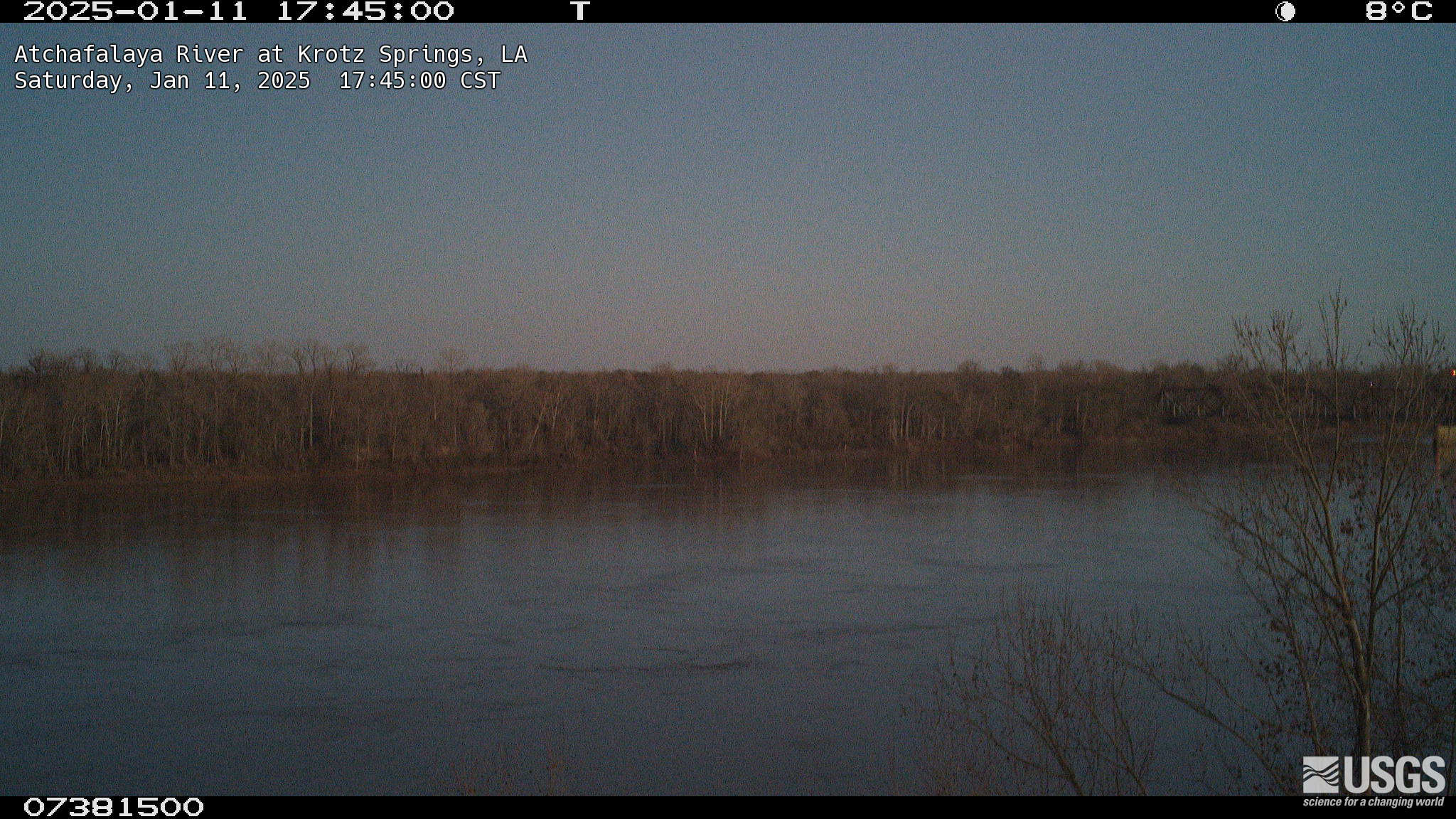 USGS HIVIS CAM Atchafalaya River at Krotz Springs