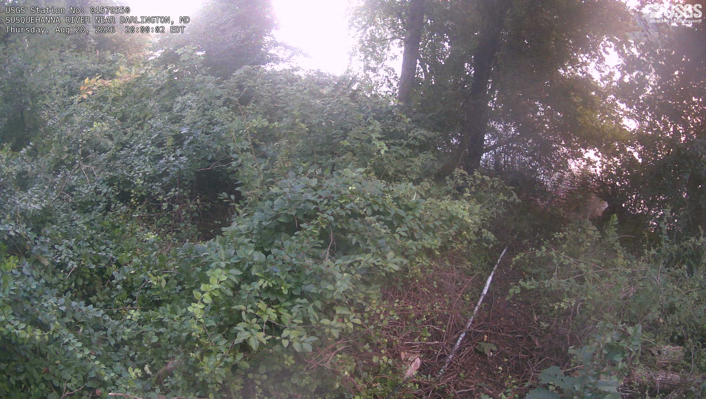 Most recent image at SUSQUEHANNA RIVER NEAR DARLINGTON