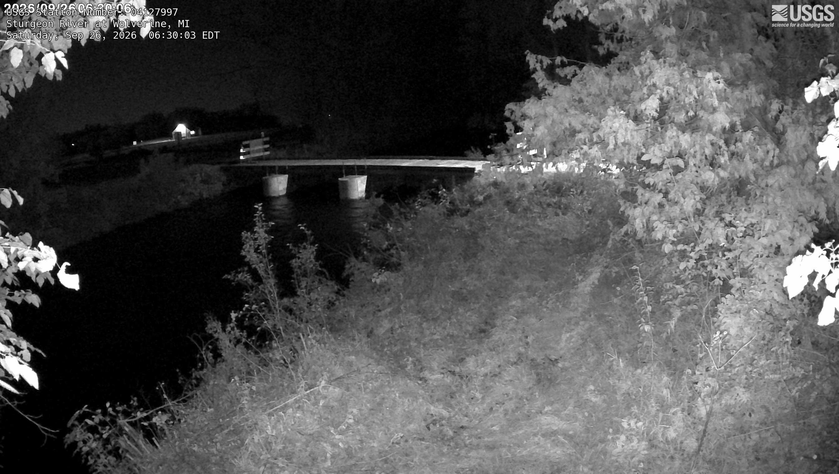 Most recent image at Sturgeon River at Wolverine