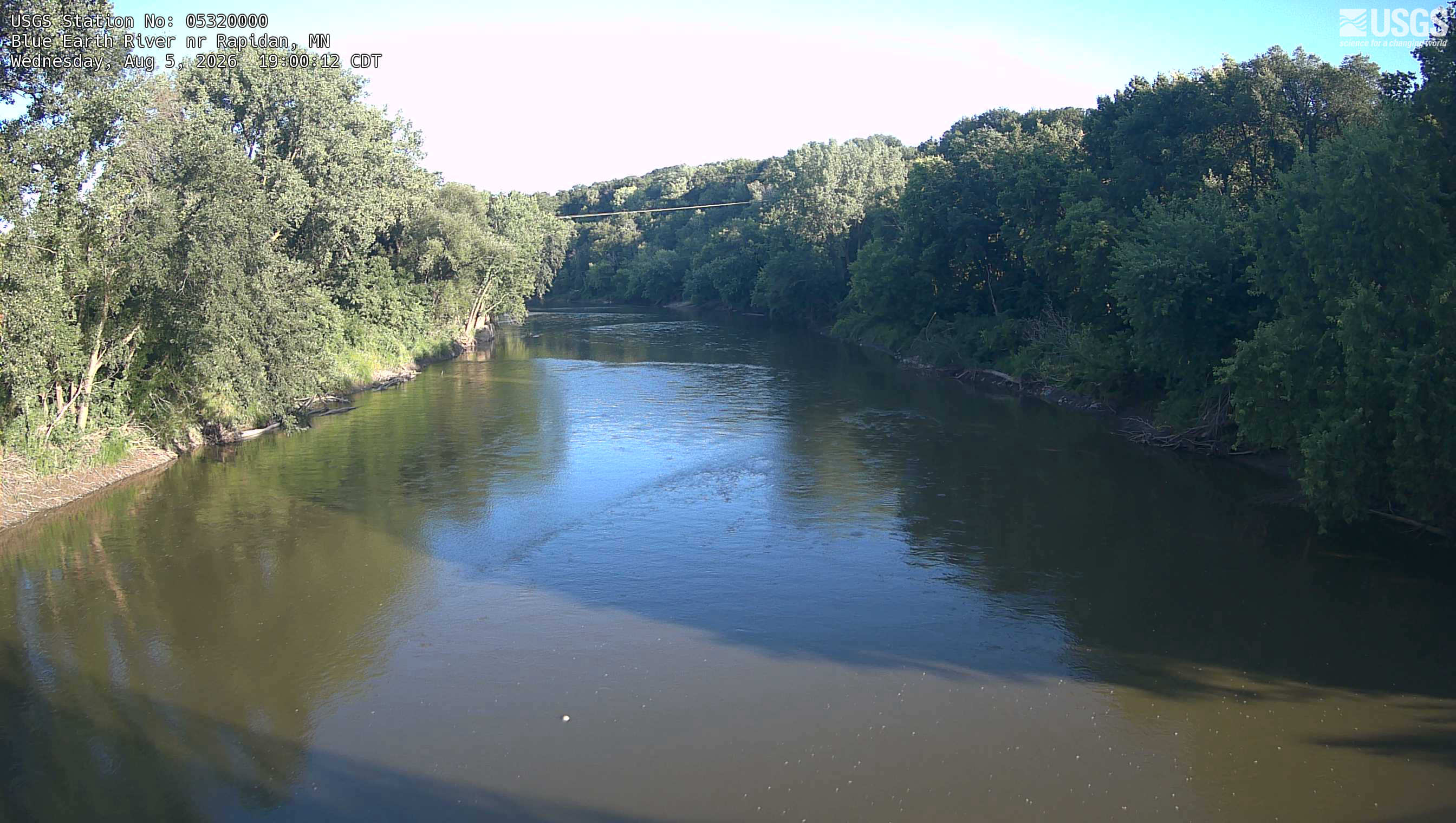 Most recent image at Blue Earth River nr Rapidan