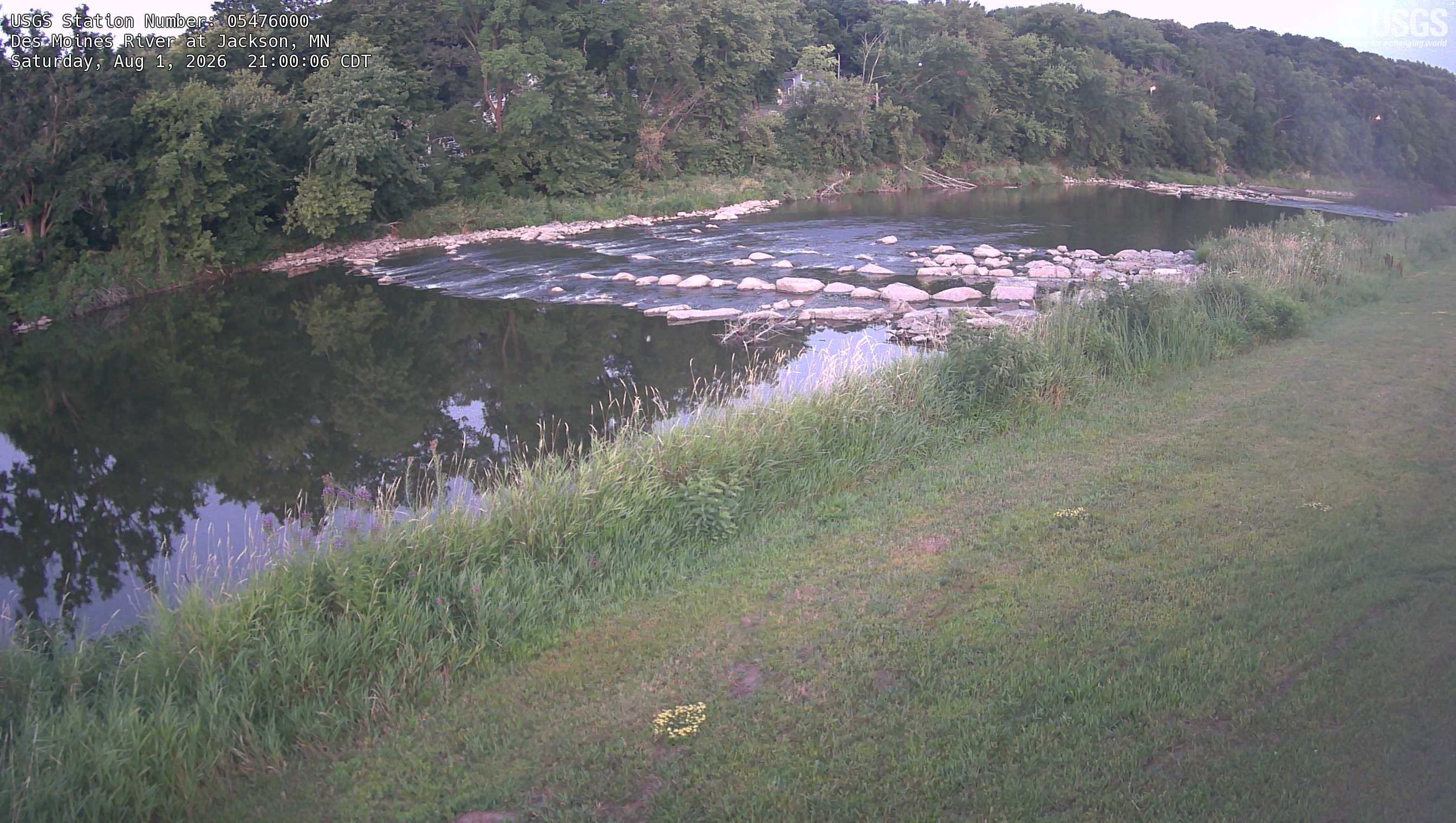 Most recent image at Des Moines River at Jackson