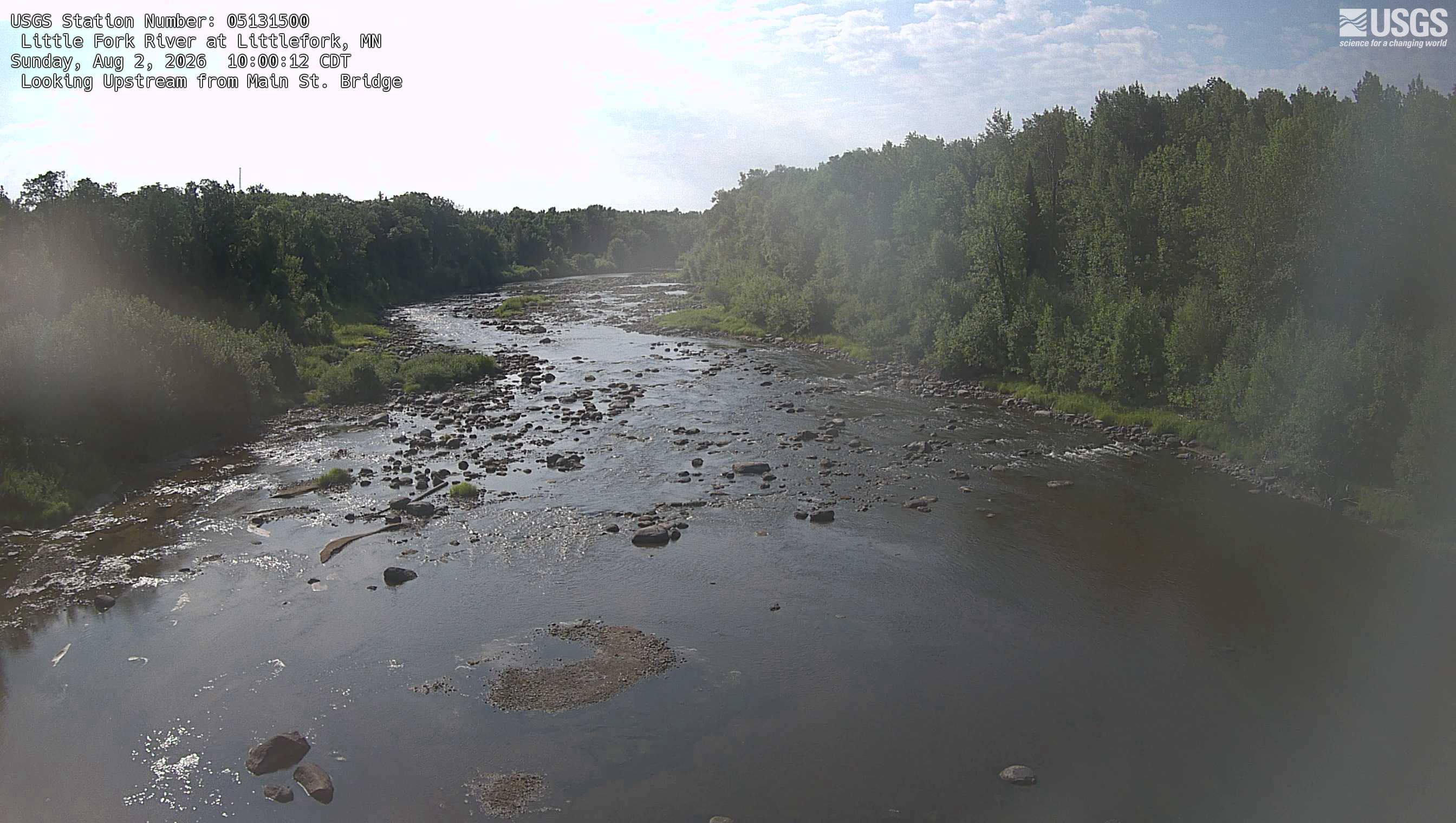 Most recent image at Little Fork River at Littlefork