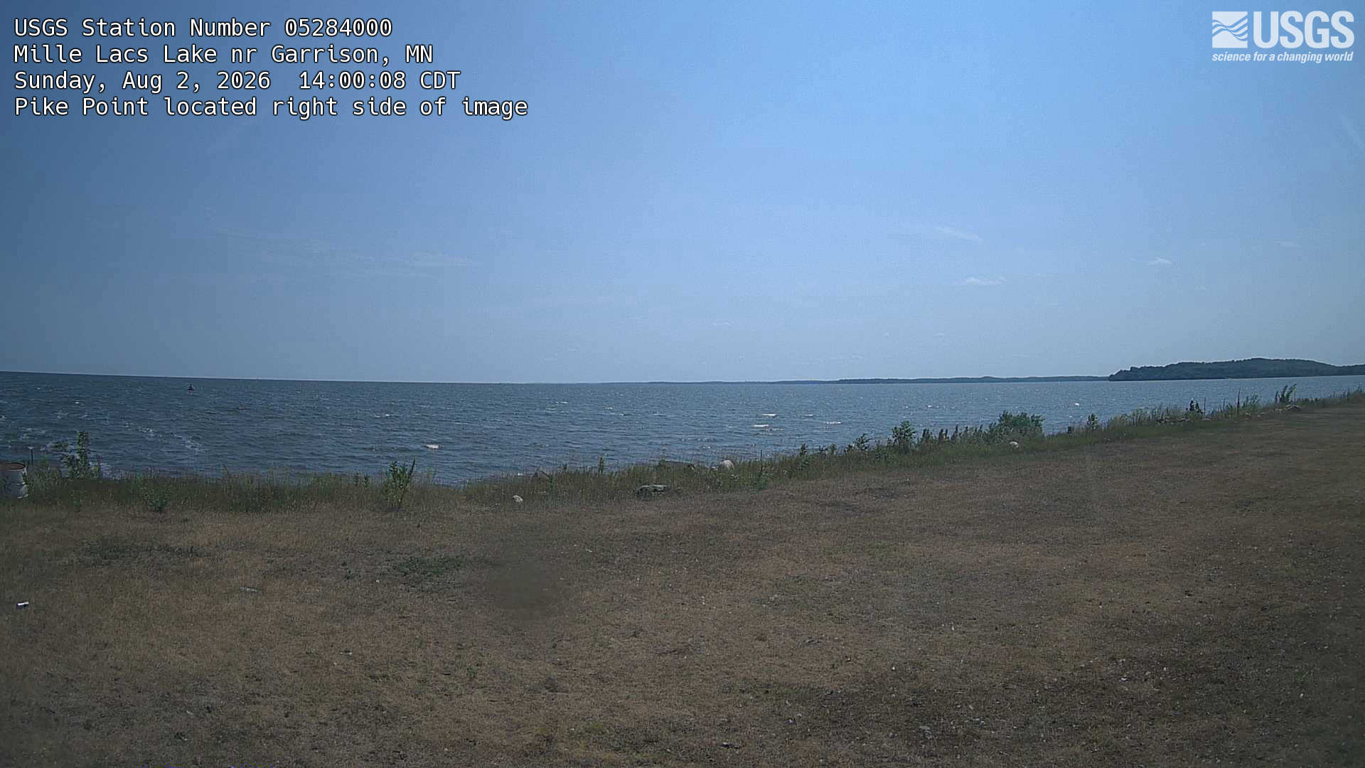 Most recent image at Mille Lacs Lake nr Garrison