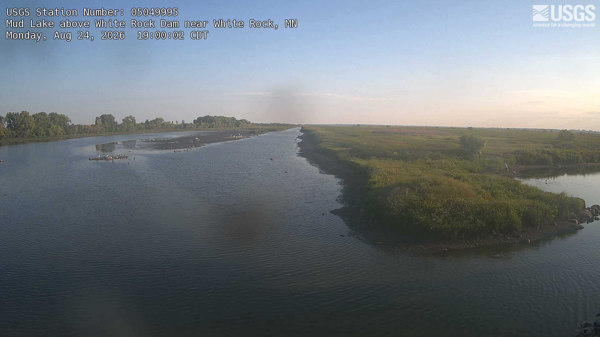 Most recent image at Mud Lake above White Rock Dam near White Rock