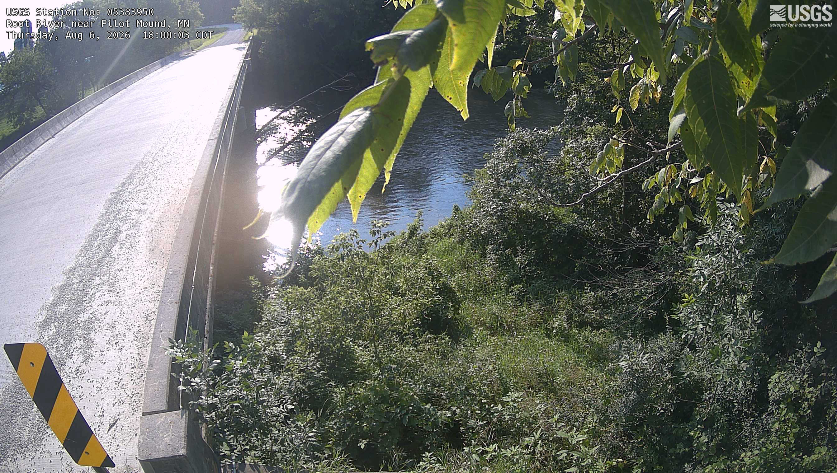 Most recent image at Root River near Pilot Mound