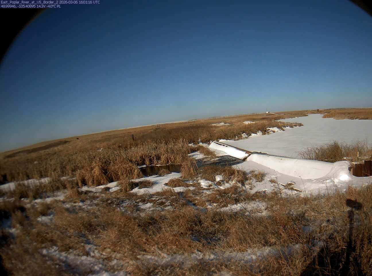 USGS HIVIS CAM East Poplar River at International Boundary