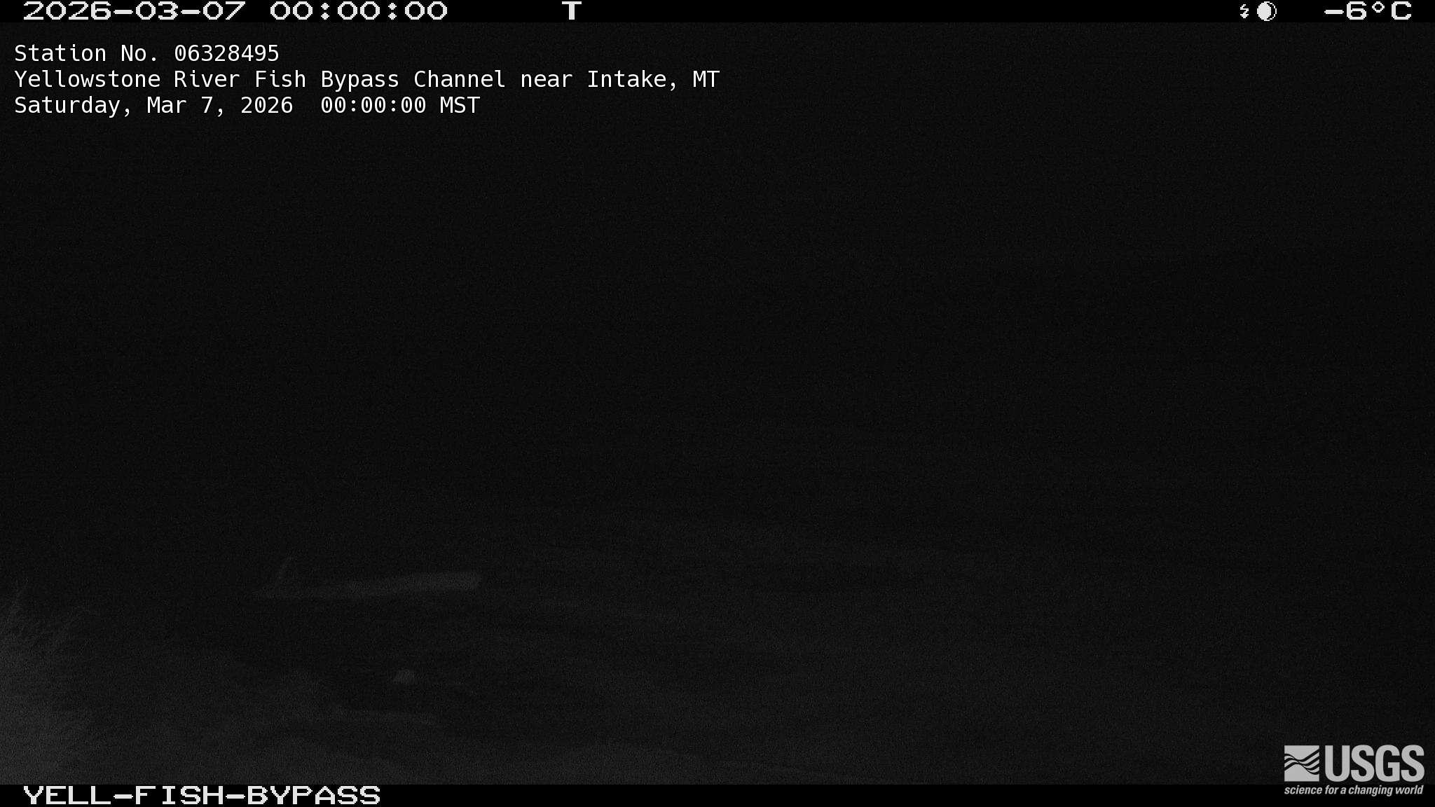 USGS HIVIS CAM Yellowstone River Fish Bypass Channel near Intake