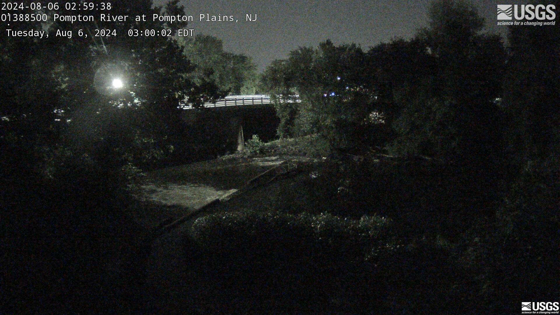 View of the weir and Bridge at Pompton Plains