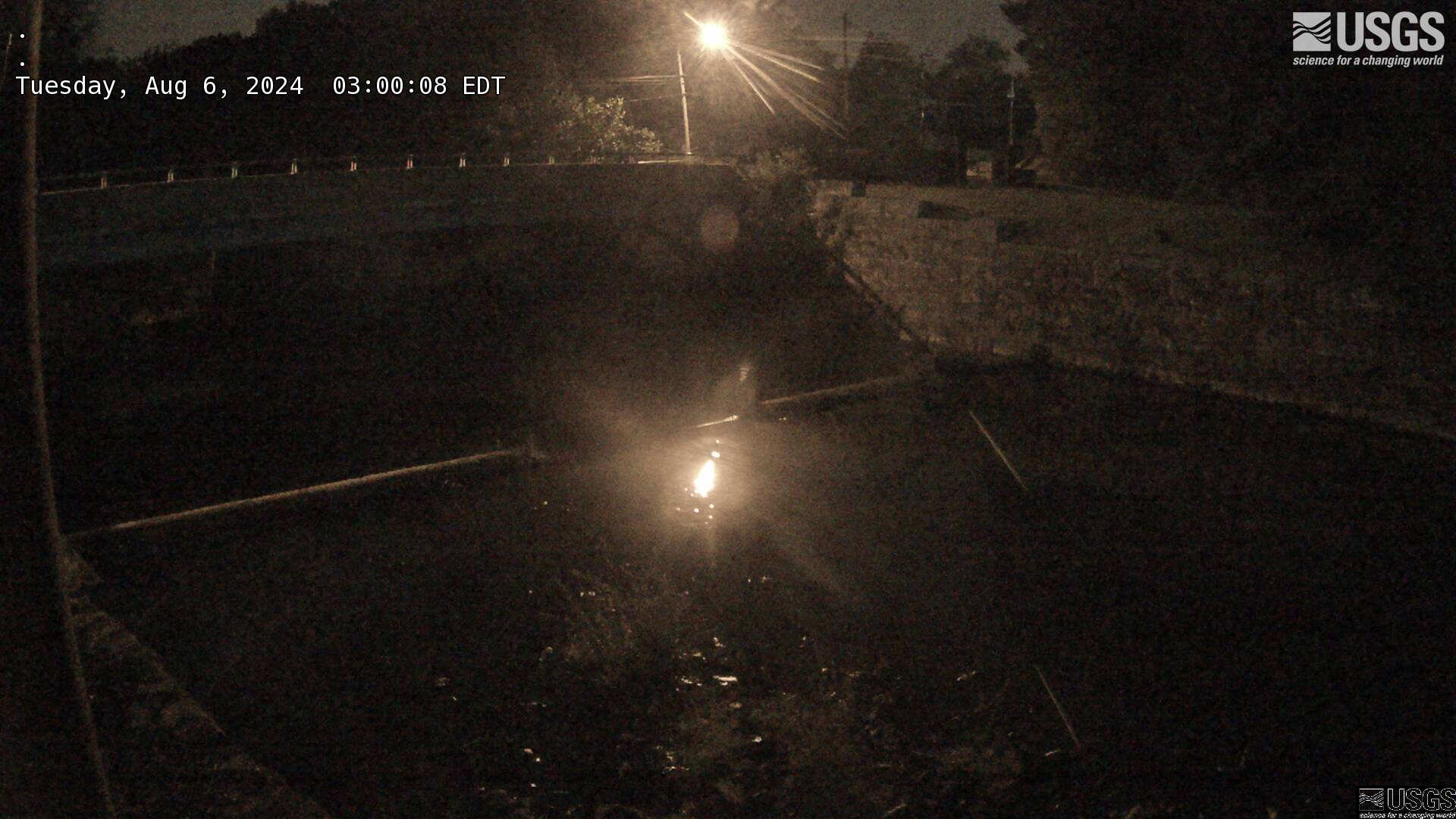 View of the bridge and control of the Wanaque River