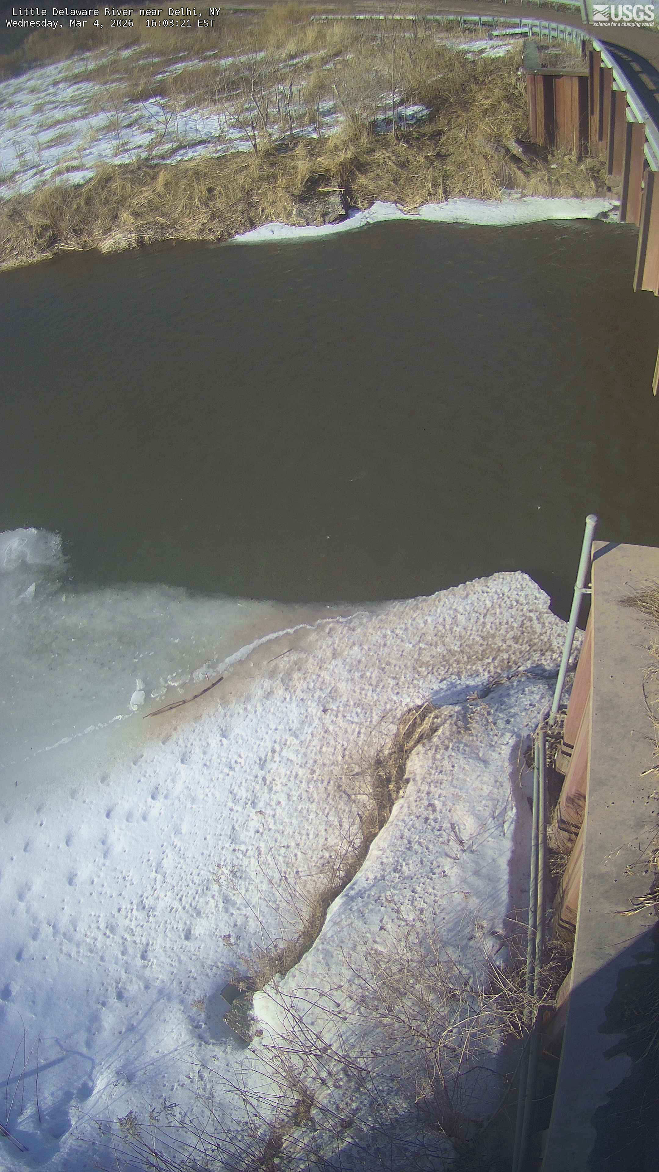 USGS HIVIS CAM Little Delaware River near Delhi