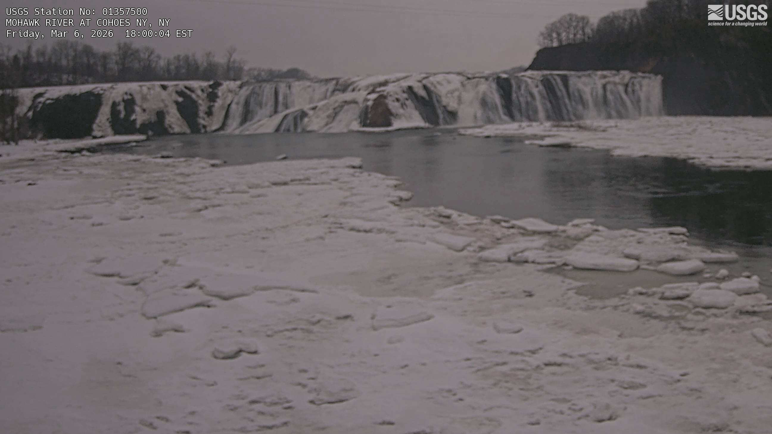 USGS HIVIS CAM MOHAWK RIVER AT COHOES NY