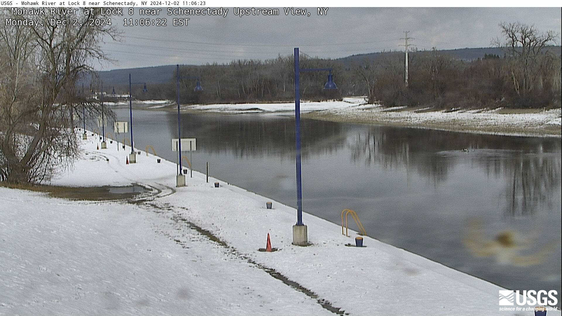 USGS HIVIS CAM Mohawk River at Lock 8 near Schenectady Upstream View