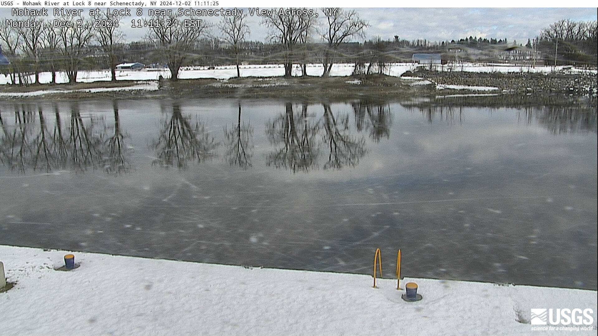 USGS HIVIS CAM Mohawk River at Lock 8 near Schenectady View Across