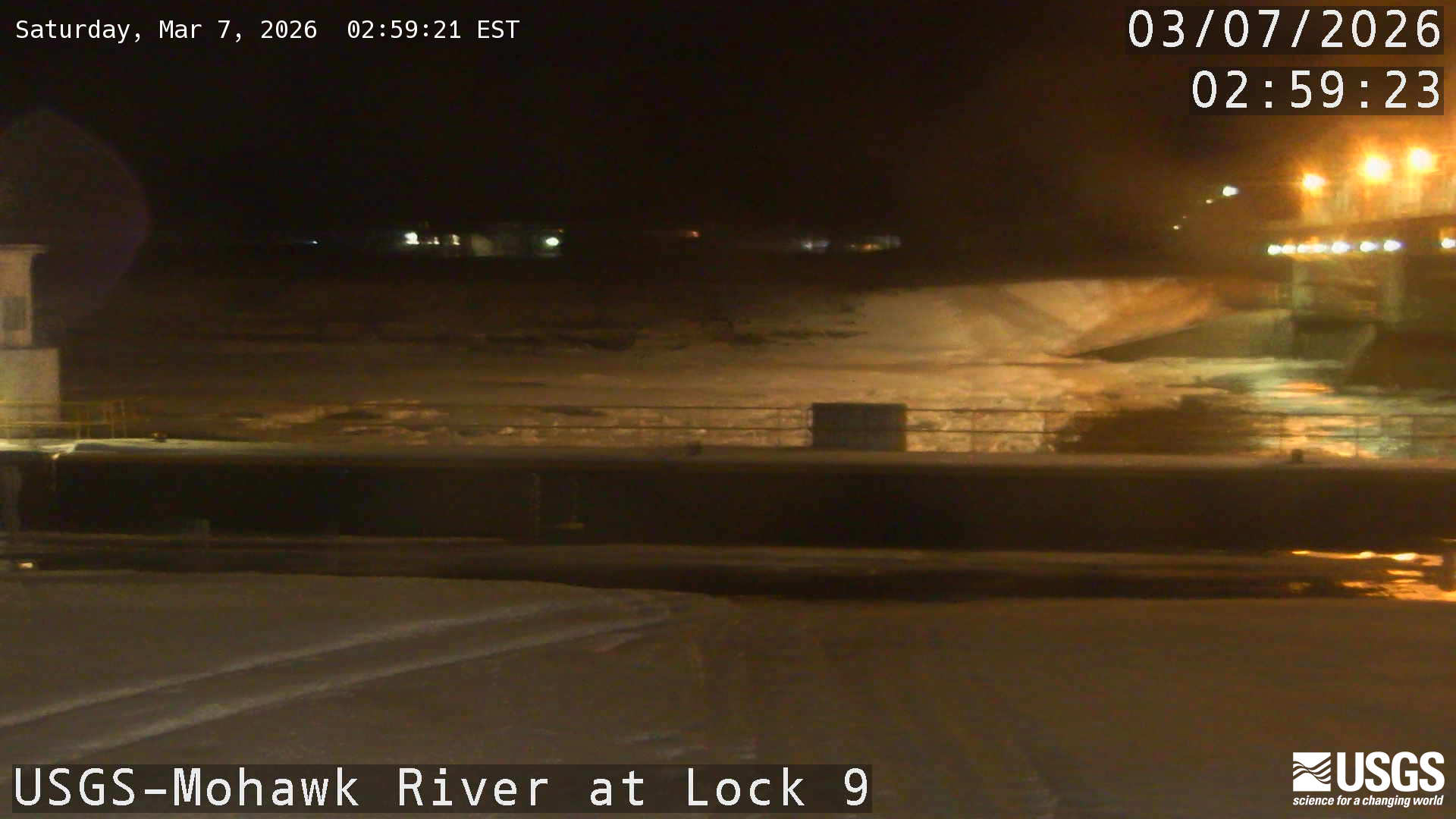 USGS HIVIS CAM Mohawk River at Lock 9 at Rotterdam Junction Zoom View