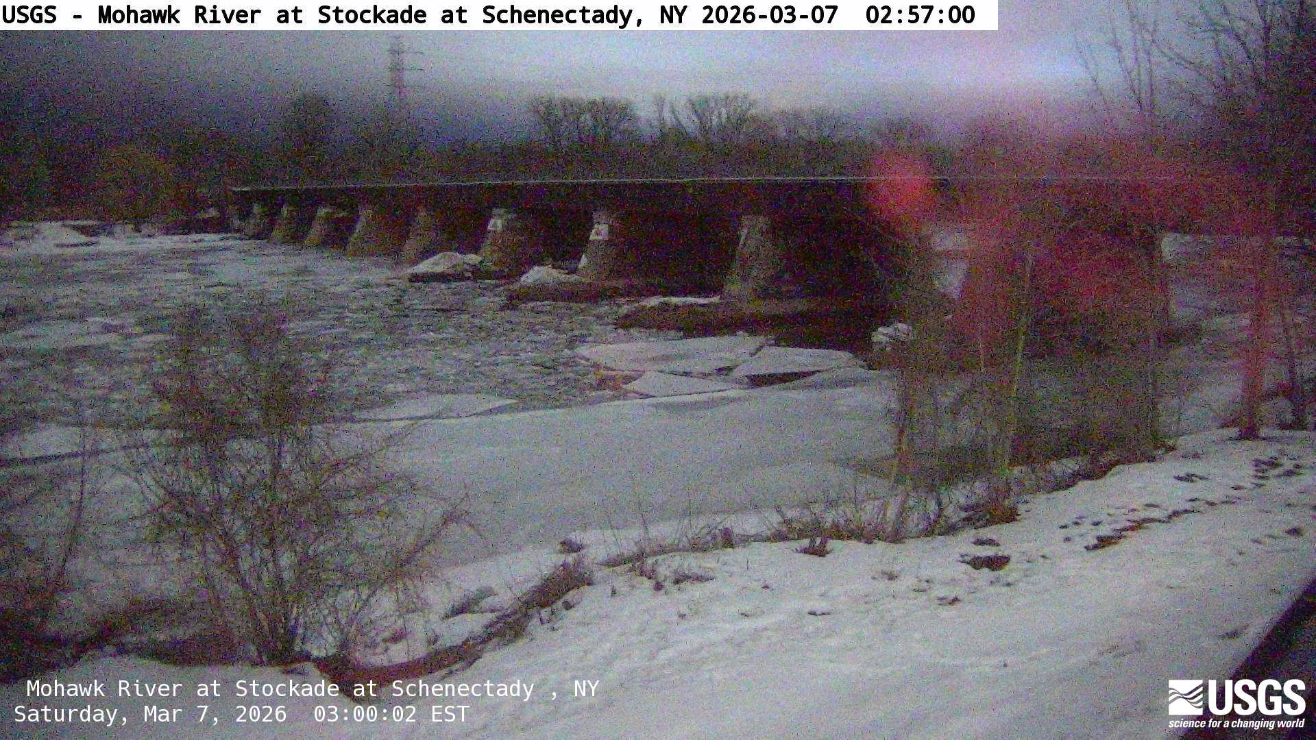 USGS HIVIS CAM Mohawk River at Stockade at Schenectady