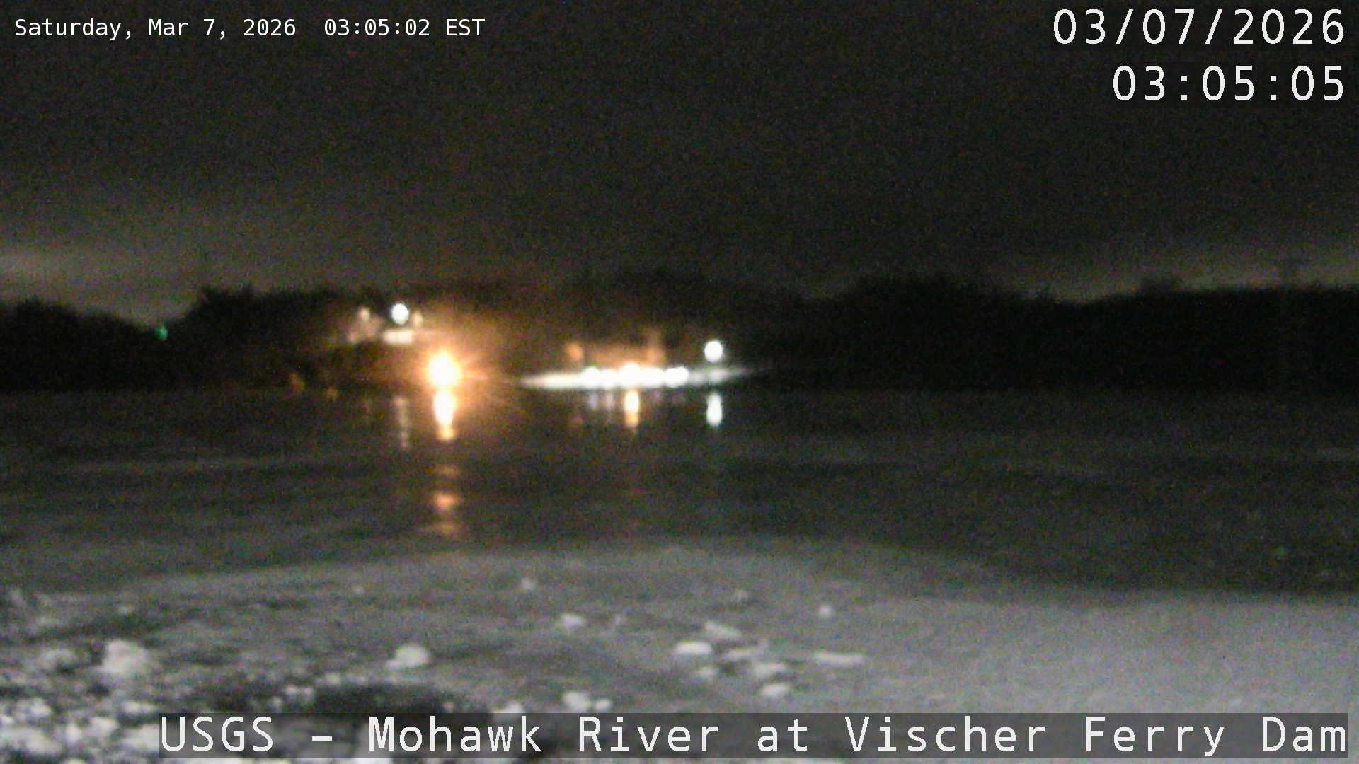 USGS HIVIS CAM Mohawk River at Vischer Ferry Dam Across River View