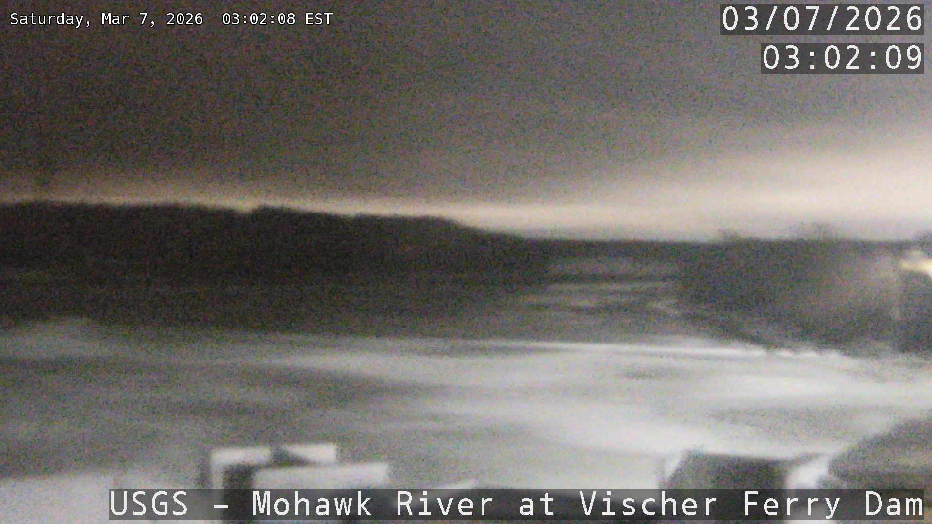 USGS HIVIS CAM Mohawk River at Vischer Ferry Dam Right Bank